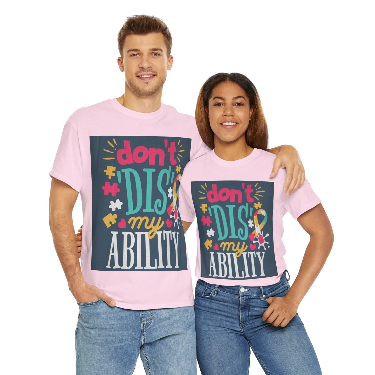 Don't Dis My Ability Unisex Heavy Cotton Tee