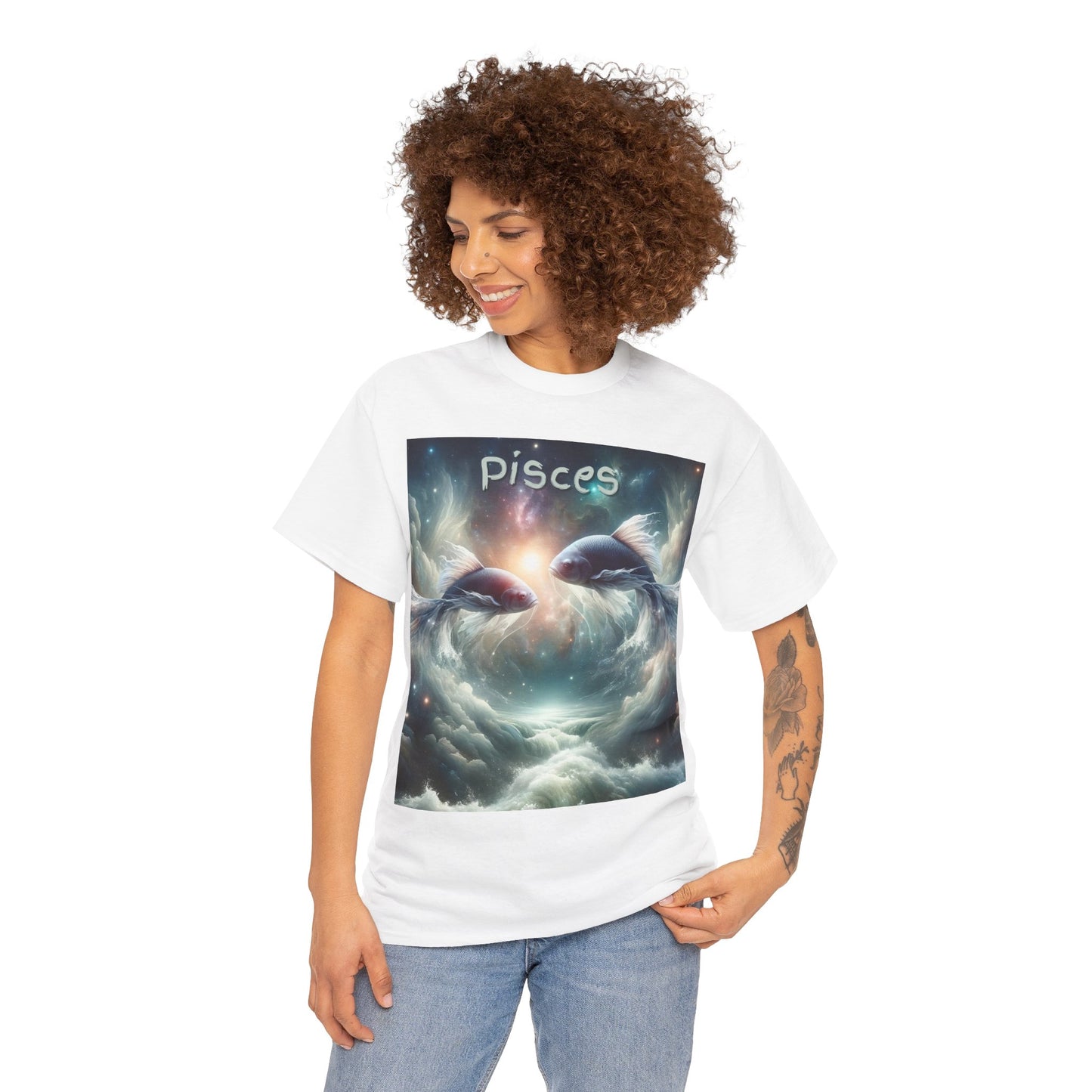 Pisces Unisex Heavy Cotton Tee