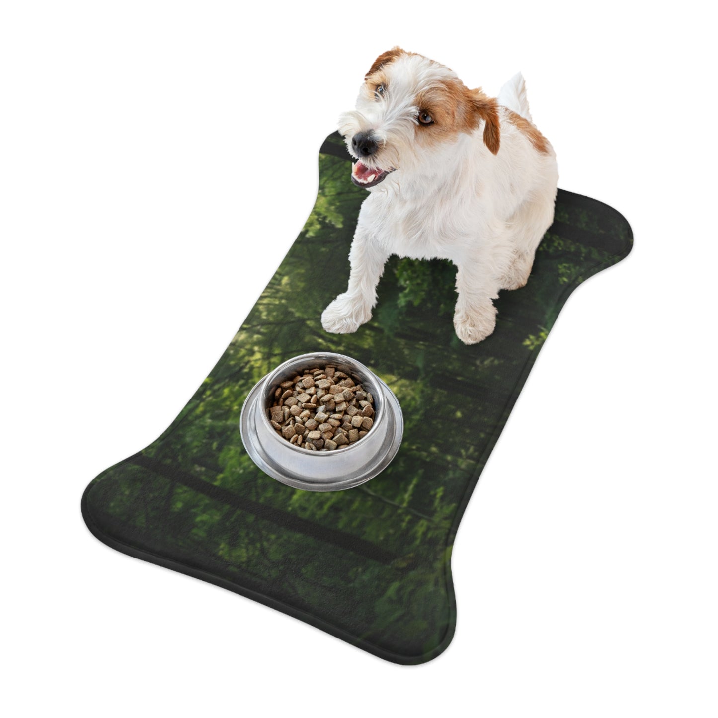 Forest Green Pet Feeding Mats