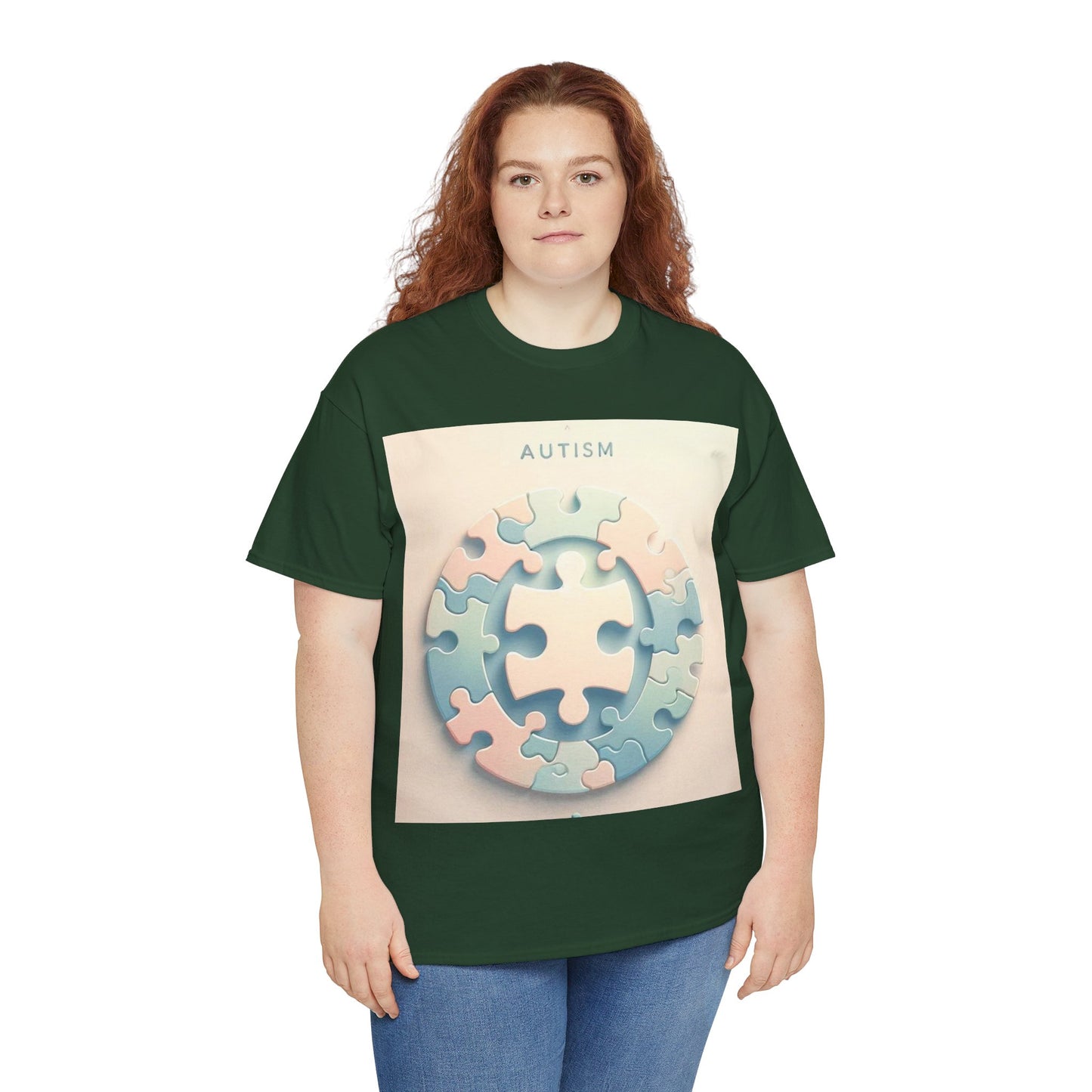 Autism Circle Unisex Heavy Cotton Tee