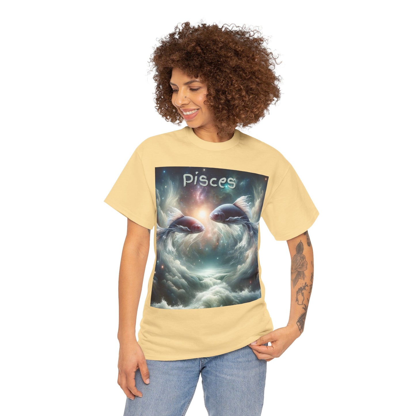 Pisces Unisex Heavy Cotton Tee
