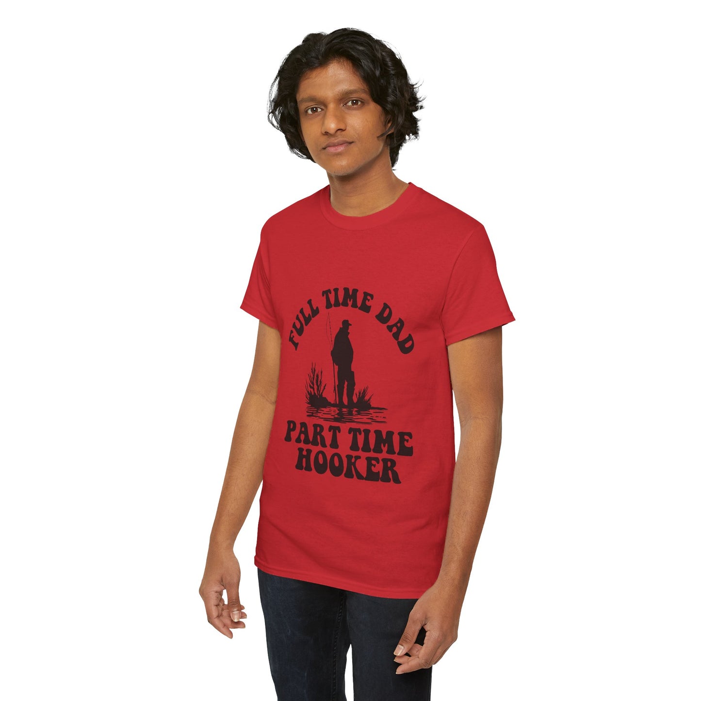 Full Time Dad Unisex Heavy Cotton Tee