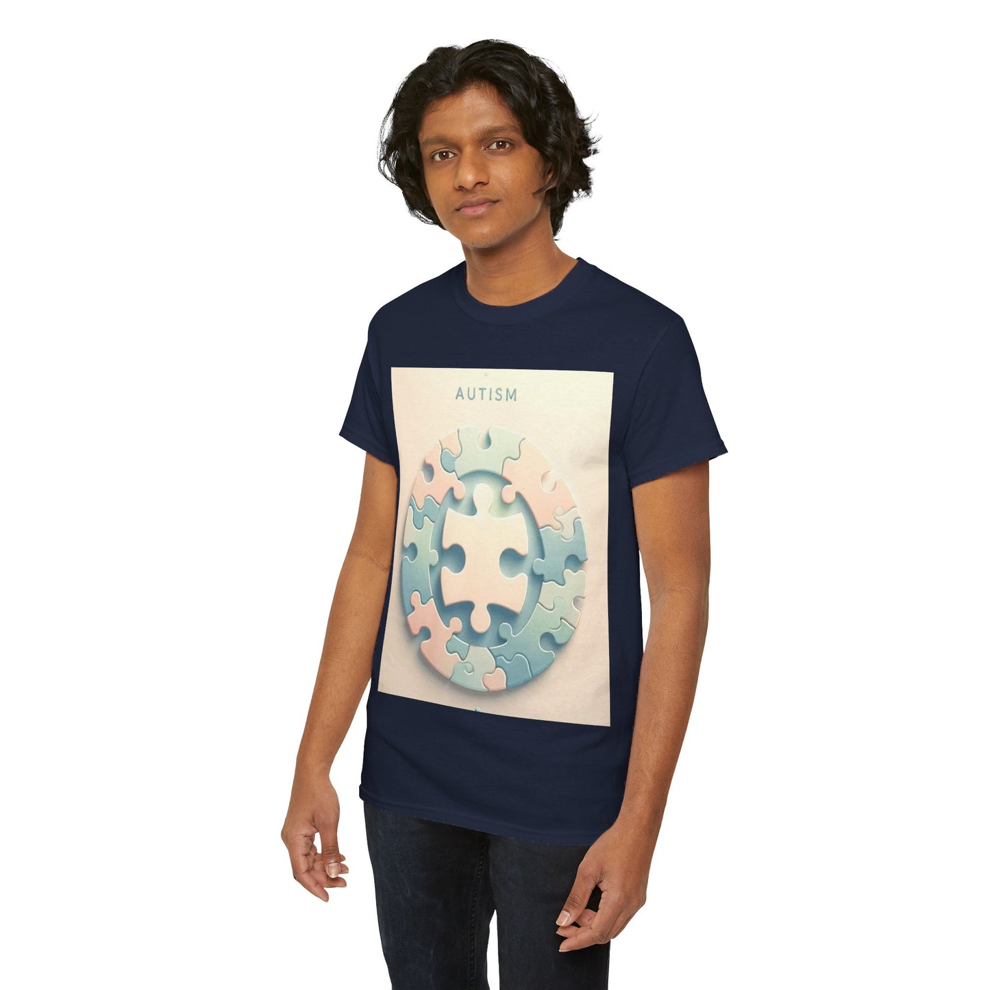 Autism Circle Unisex Heavy Cotton Tee
