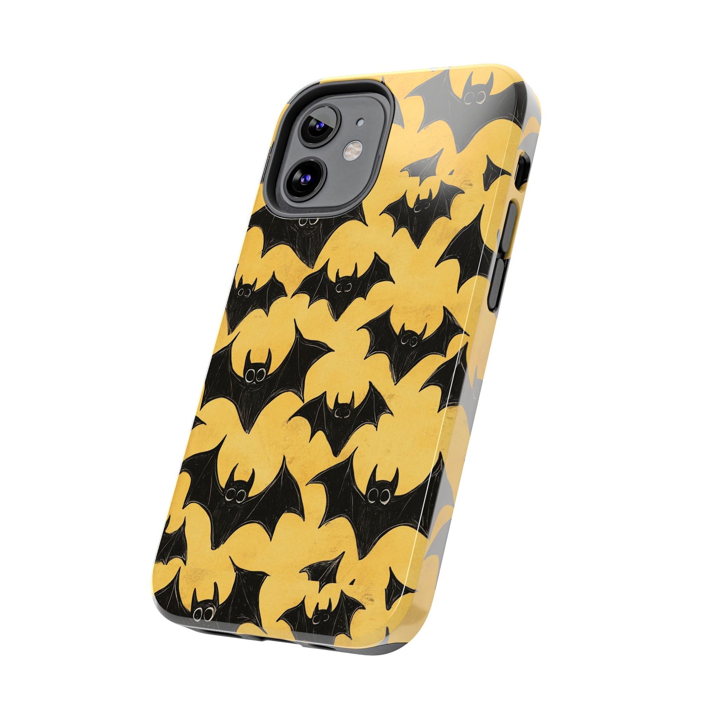 Halloween Yellow Bats Tough Phone Cases