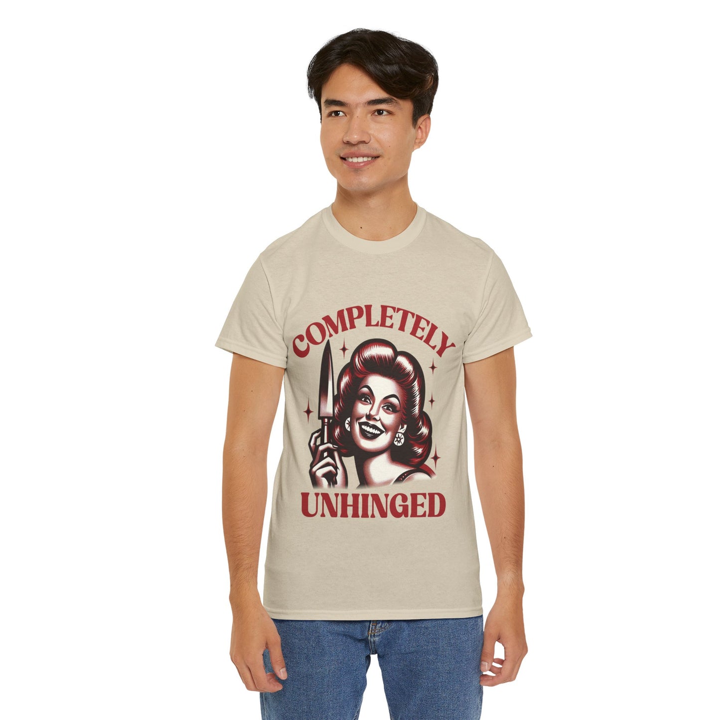 Completely Unhinged Unisex Heavy Cotton Tee