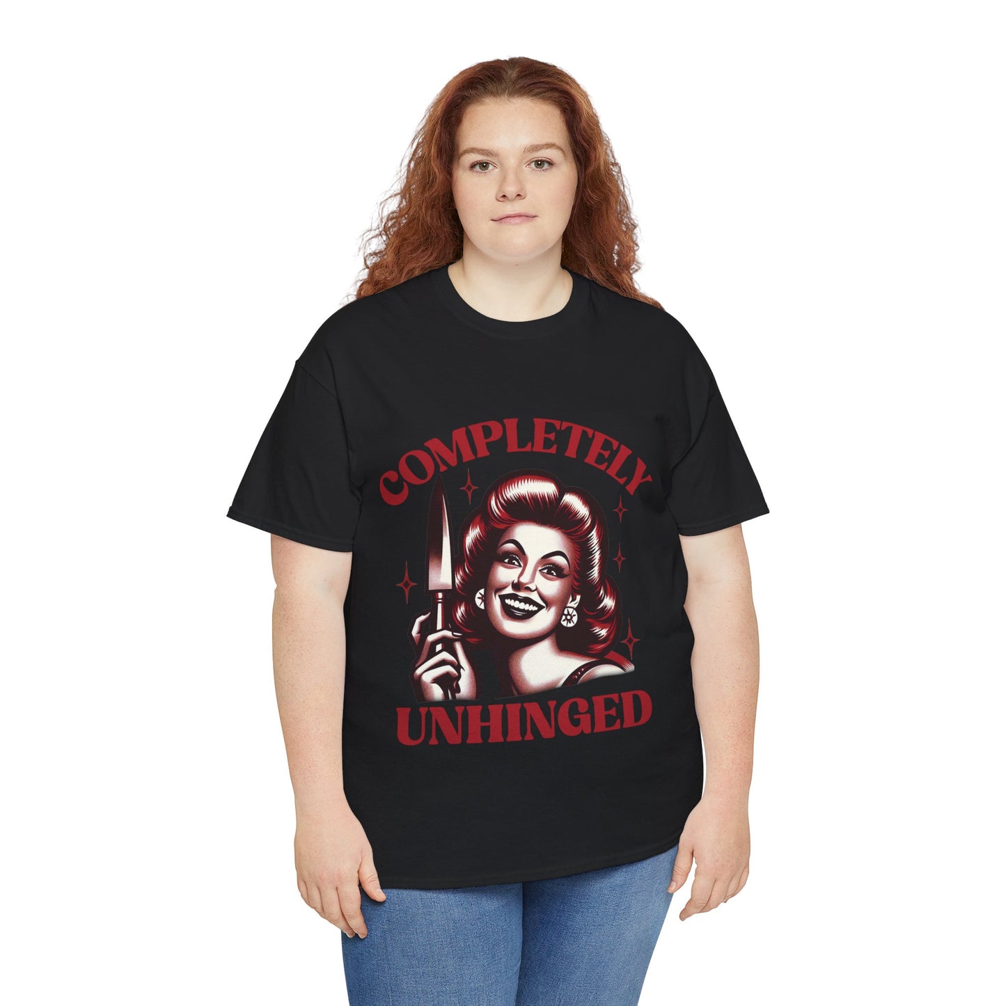 Completely Unhinged Unisex Heavy Cotton Tee