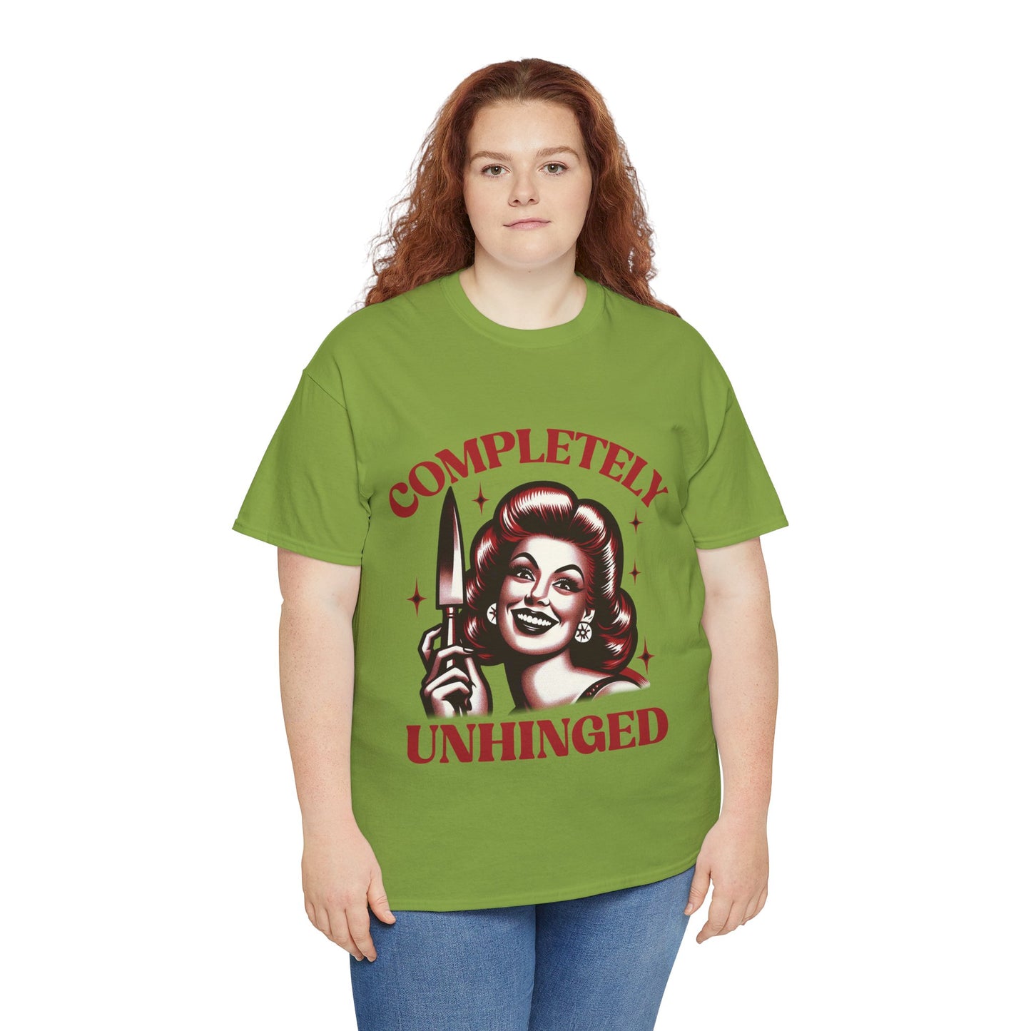 Completely Unhinged Unisex Heavy Cotton Tee
