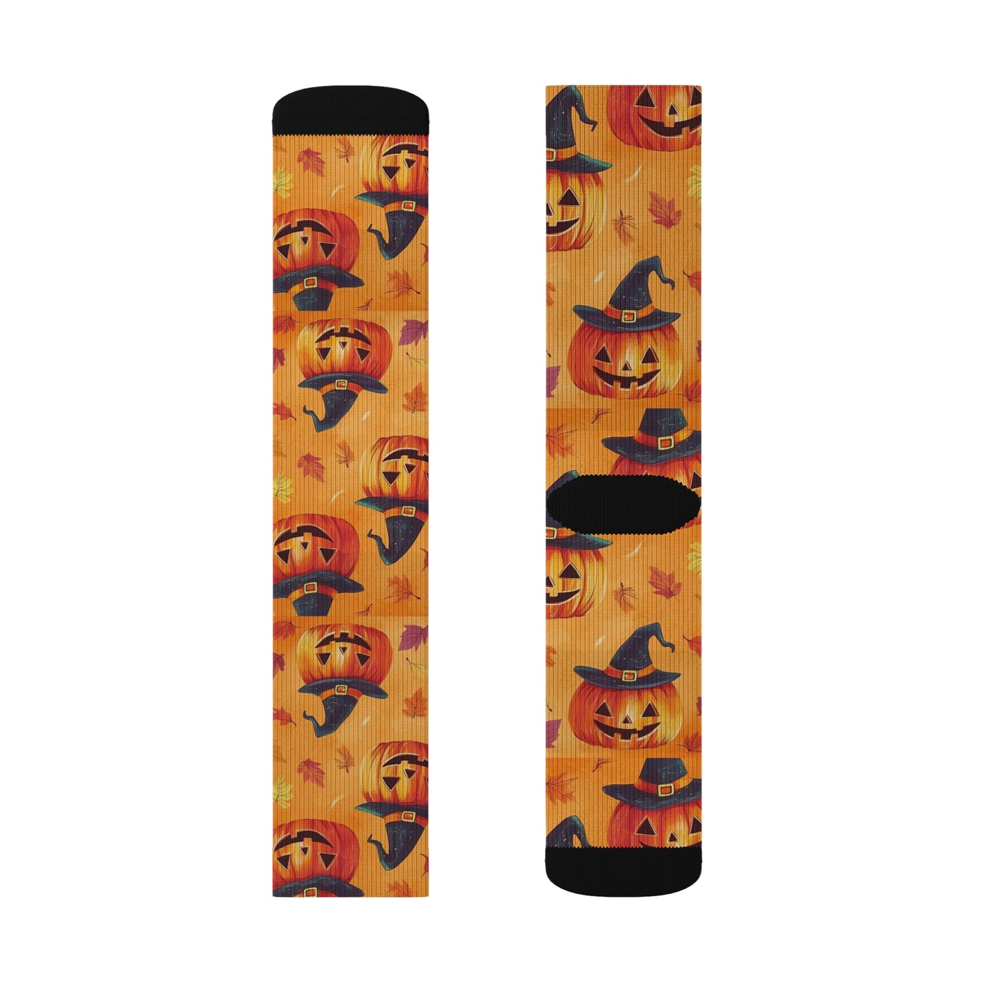 Pumpkin Halloween Sublimation Socks