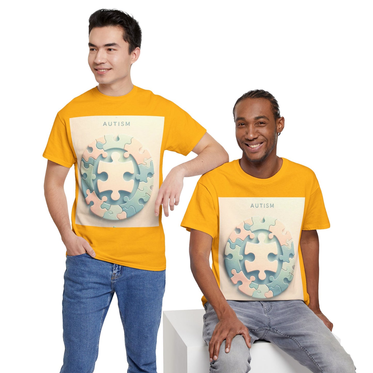 Autism Circle Unisex Heavy Cotton Tee