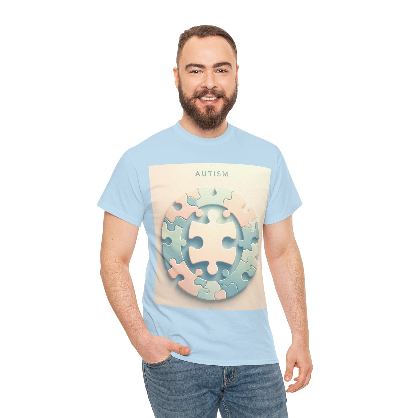 Autism Circle Unisex Heavy Cotton Tee