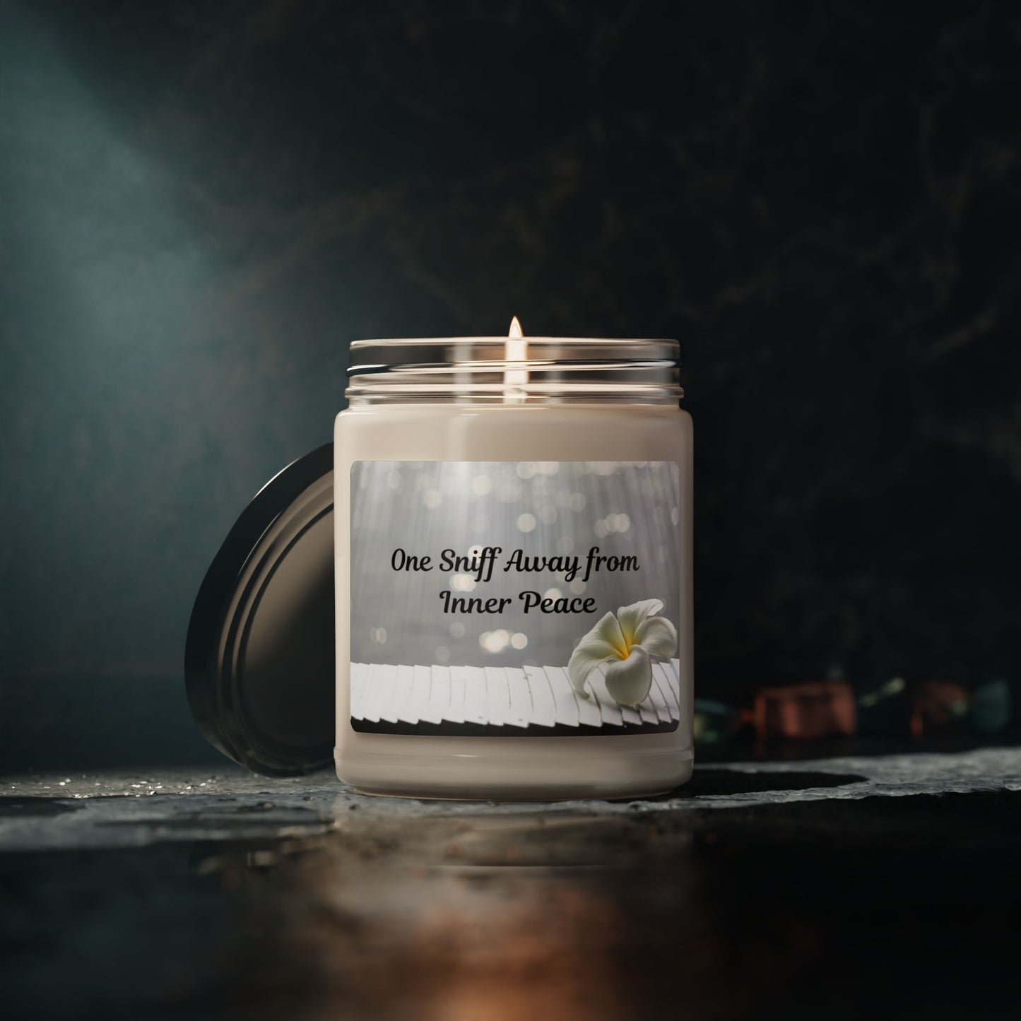 One Sniff Away From Inner Peace Scented Soy Candle, 9oz