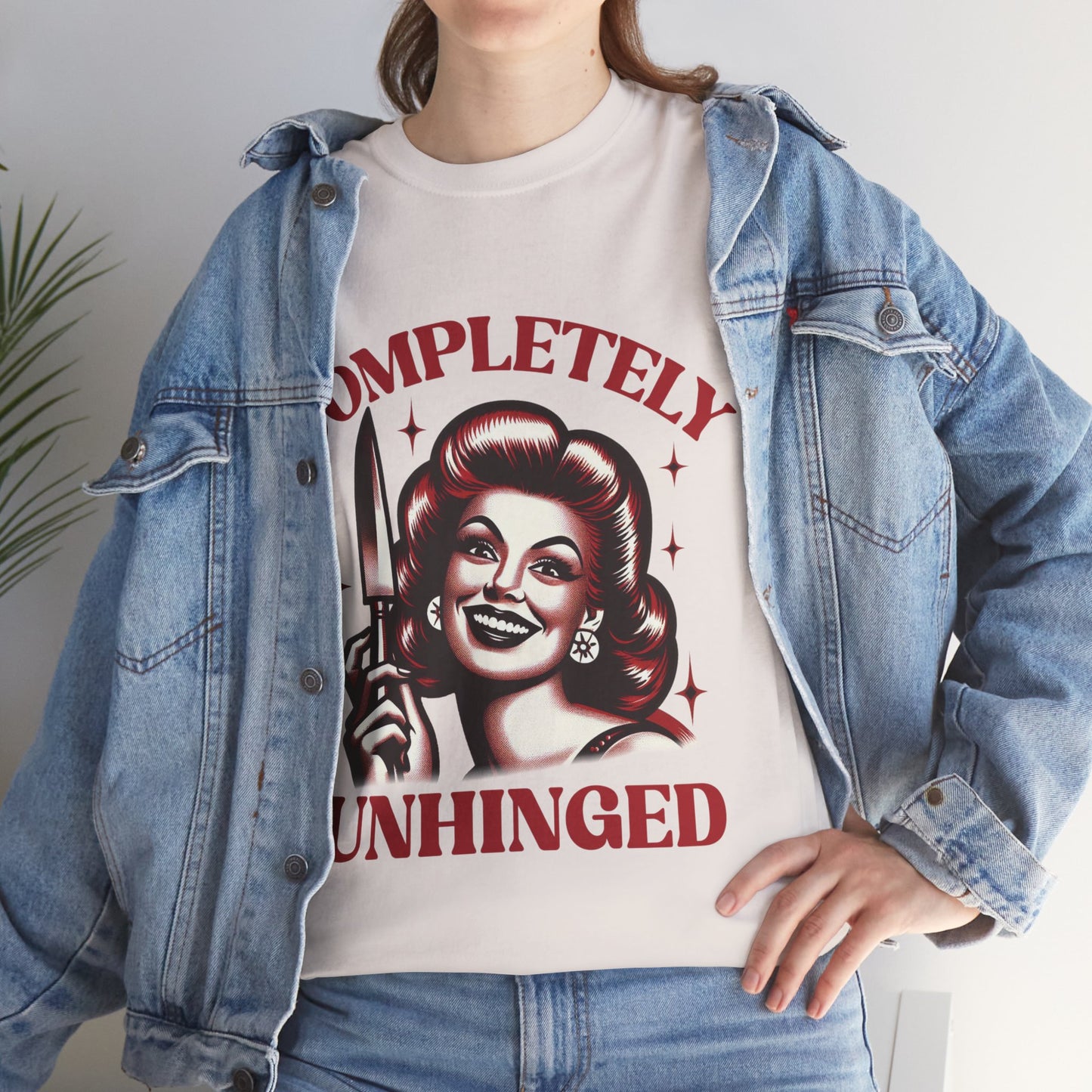 Completely Unhinged Unisex Heavy Cotton Tee