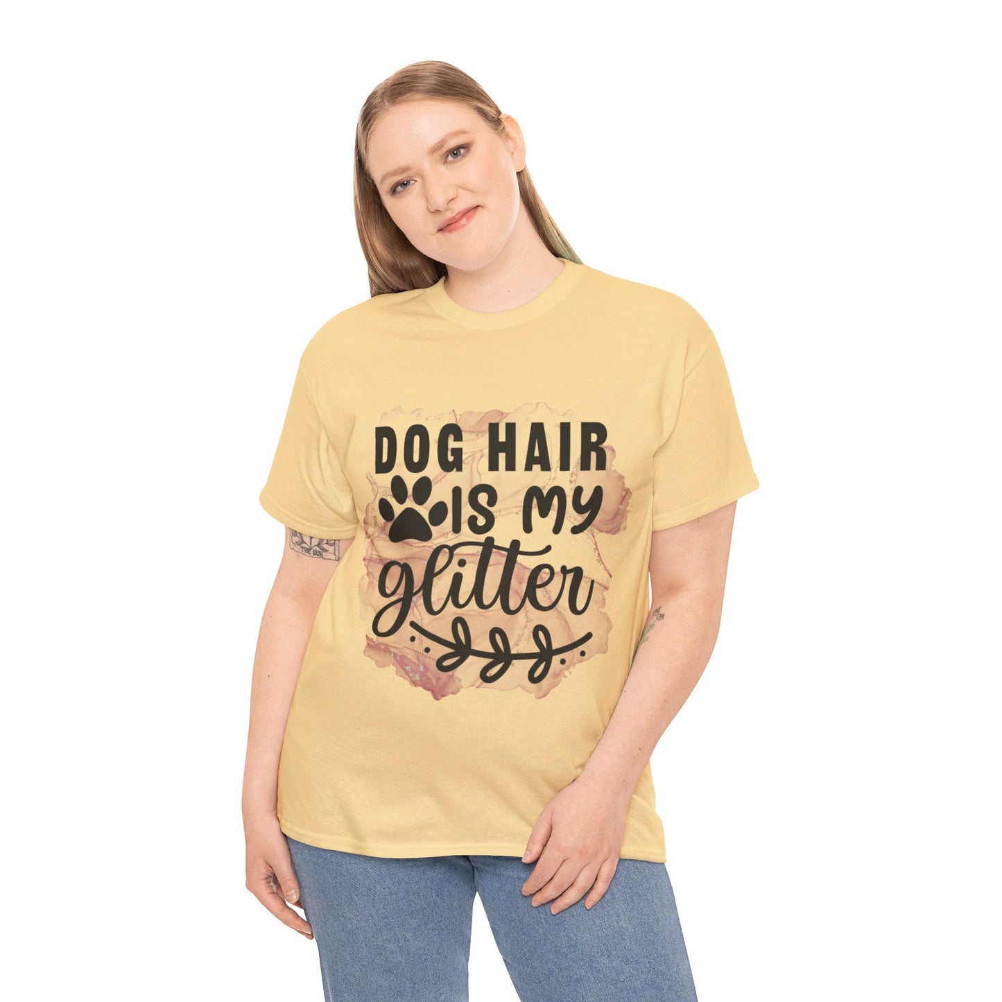 Dog Hair Is My Glitter Unisex Heavy Cotton Tee