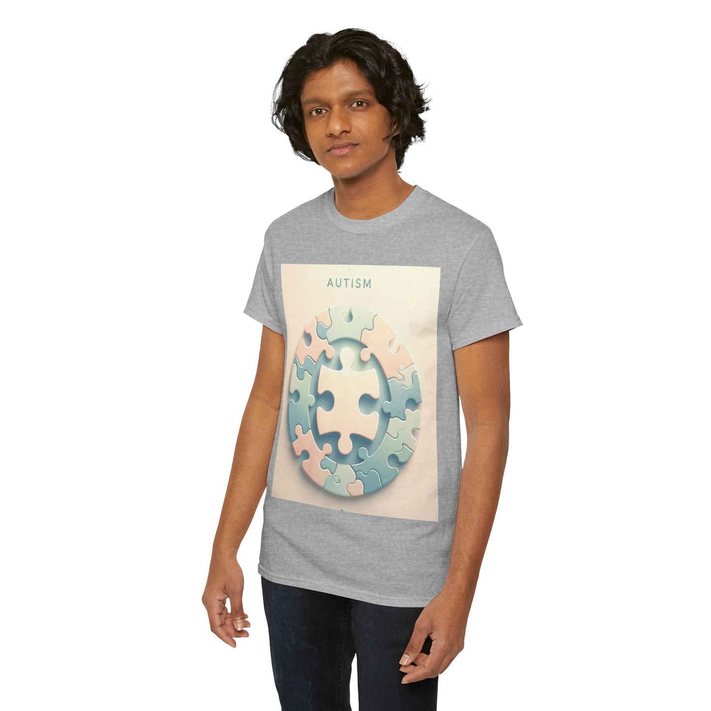 Autism Circle Unisex Heavy Cotton Tee