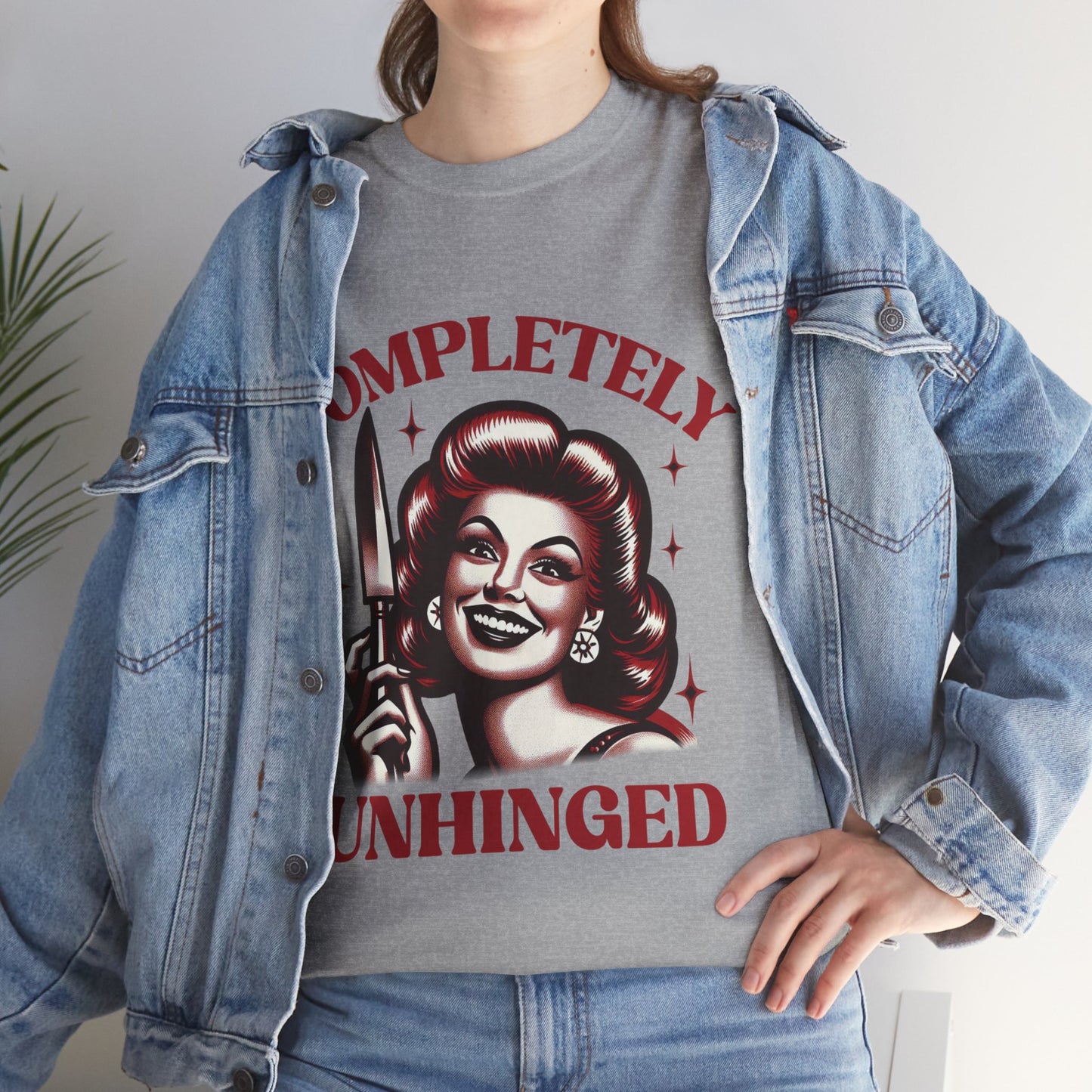 Completely Unhinged Unisex Heavy Cotton Tee