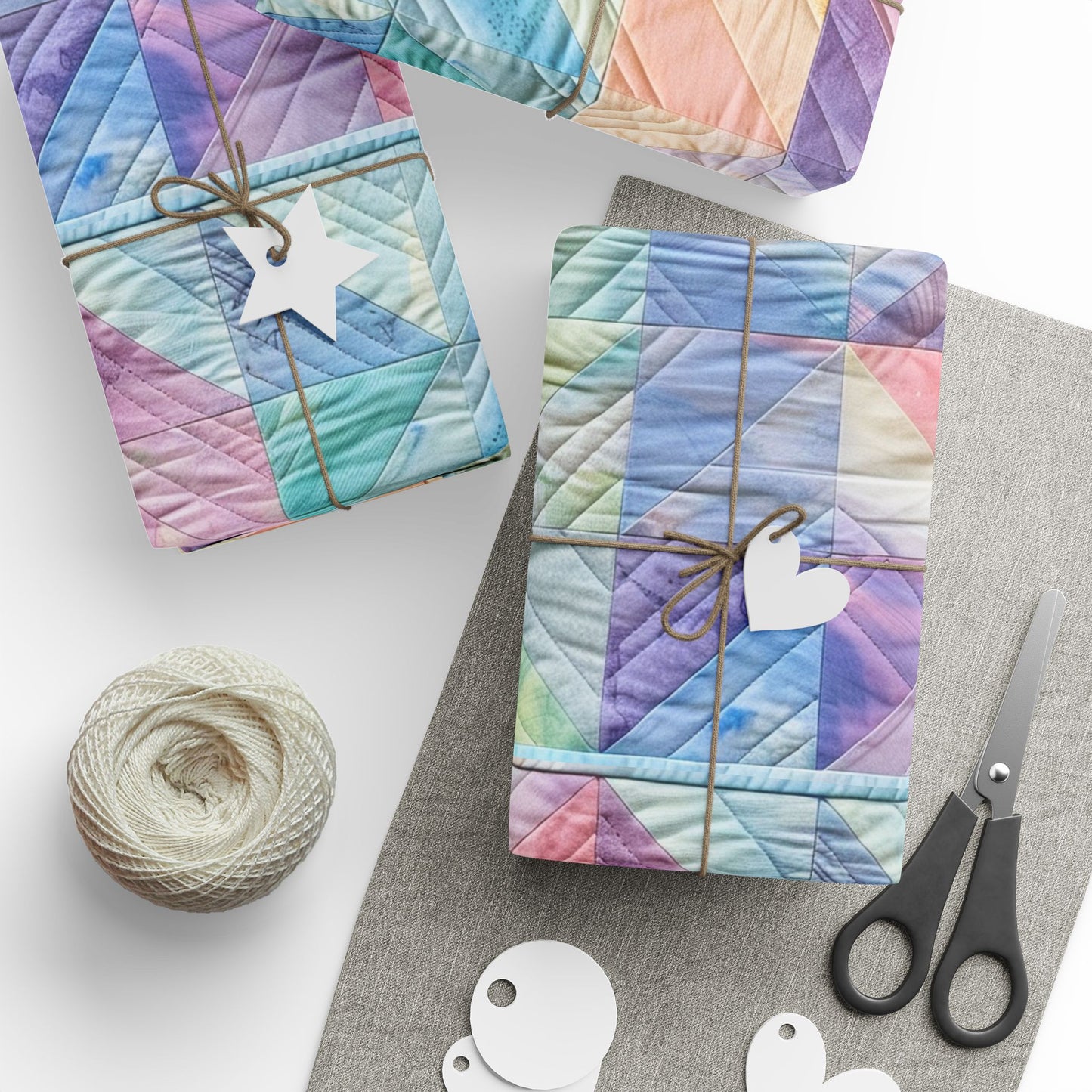 Pastel Patch Wrapping Papers