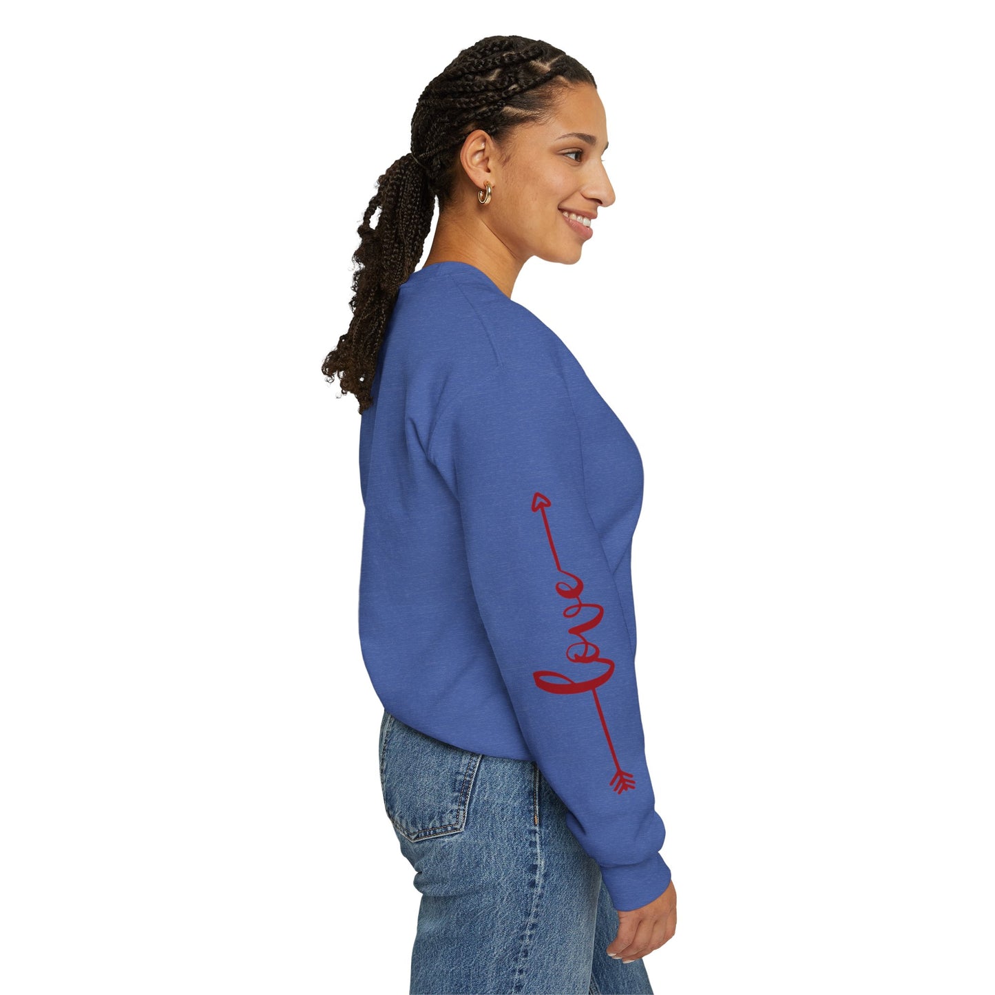 Love and Hearts Unisex Heavy Blend™ Crewneck Sweatshirt