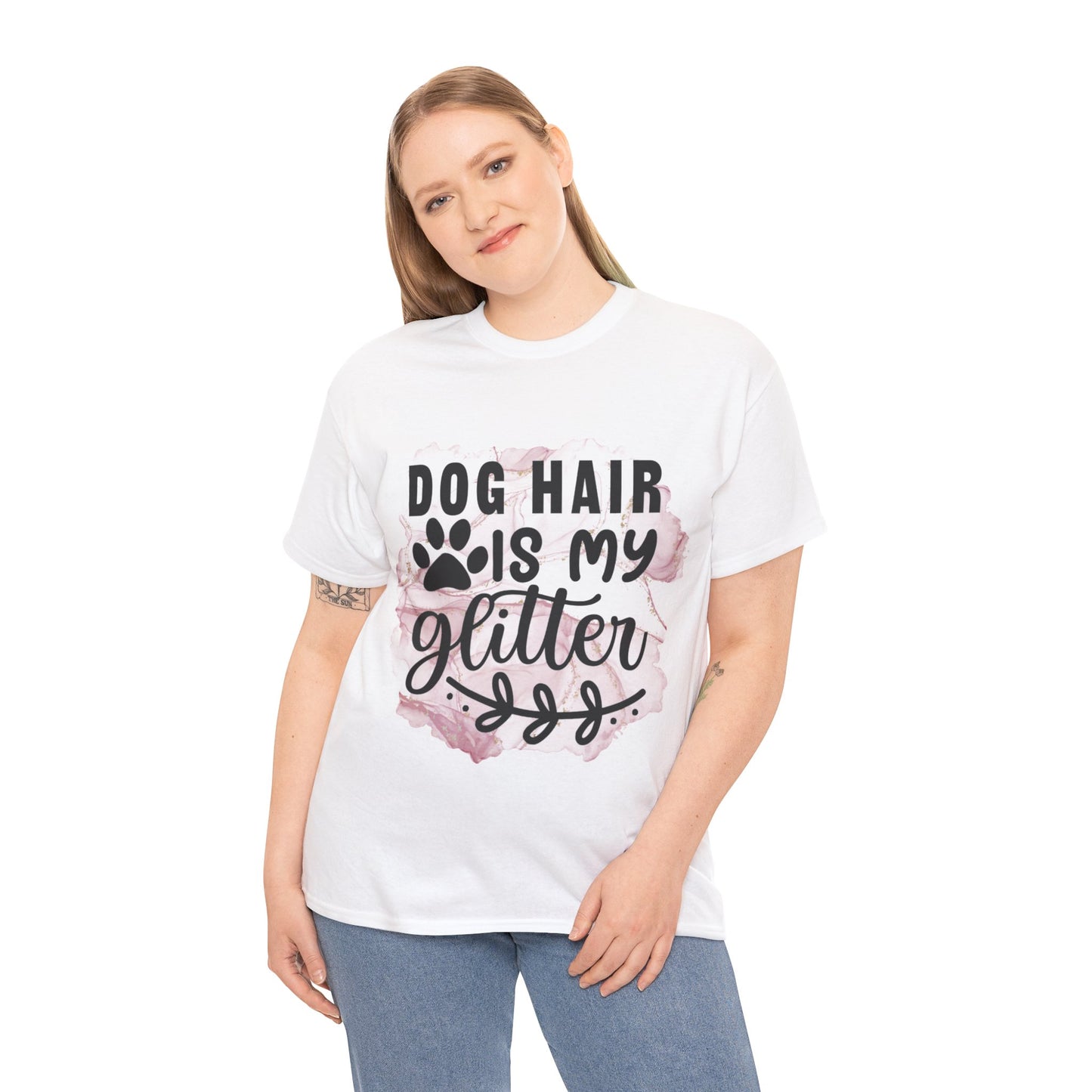 Dog Hair Is My Glitter Unisex Heavy Cotton Tee