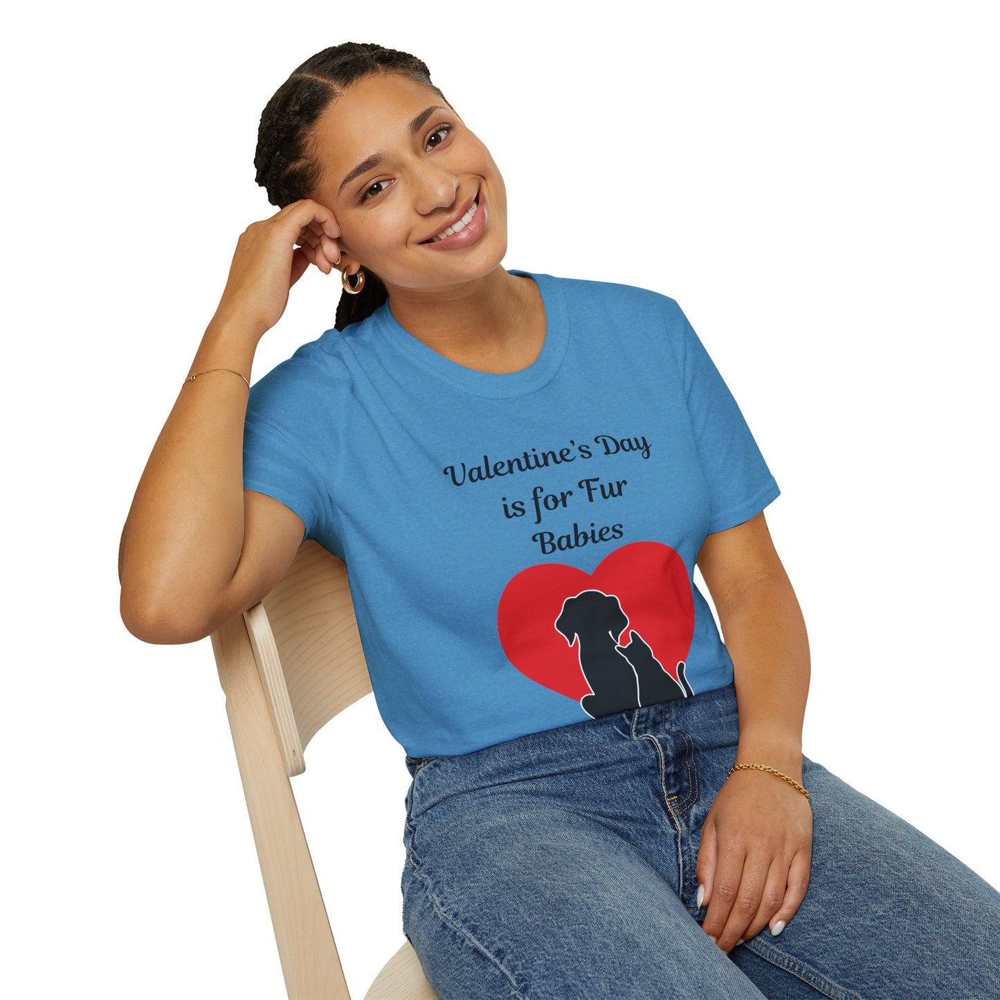 Valentine's Day Is For Fur Babies Unisex Softstyle T-Shirt