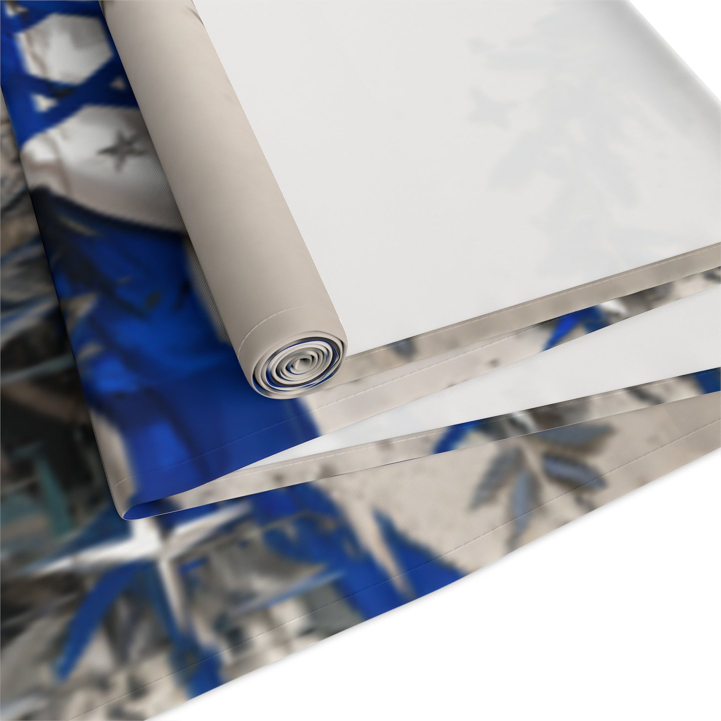 Israeli Flag Table Runner (Cotton, Poly)