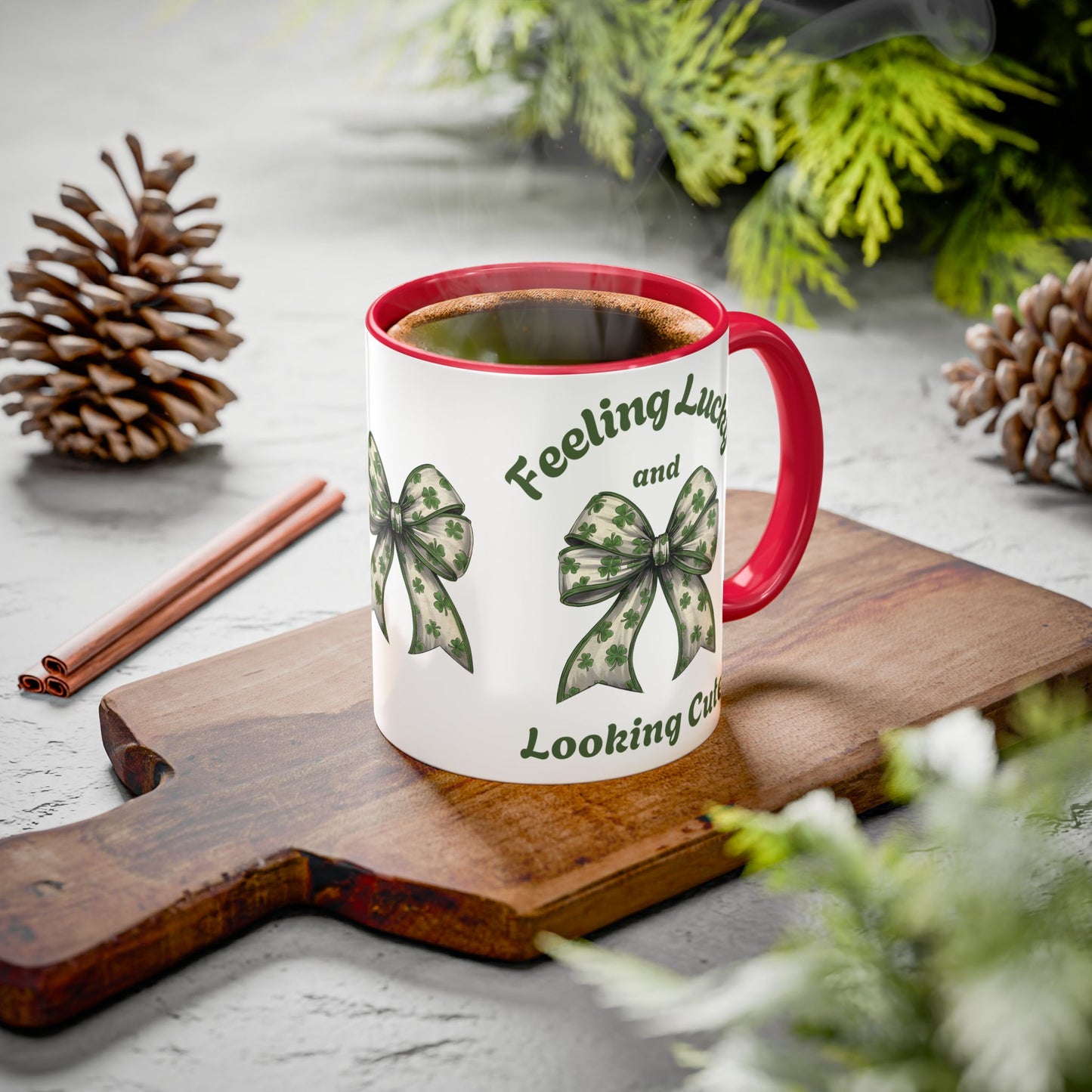 Feeling Lucky Cute St. Patrick's Day Mug - 11oz & 15oz Ceramic Coffee Cup