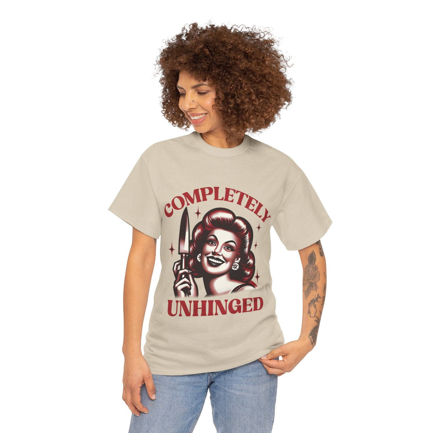 Completely Unhinged Unisex Heavy Cotton Tee