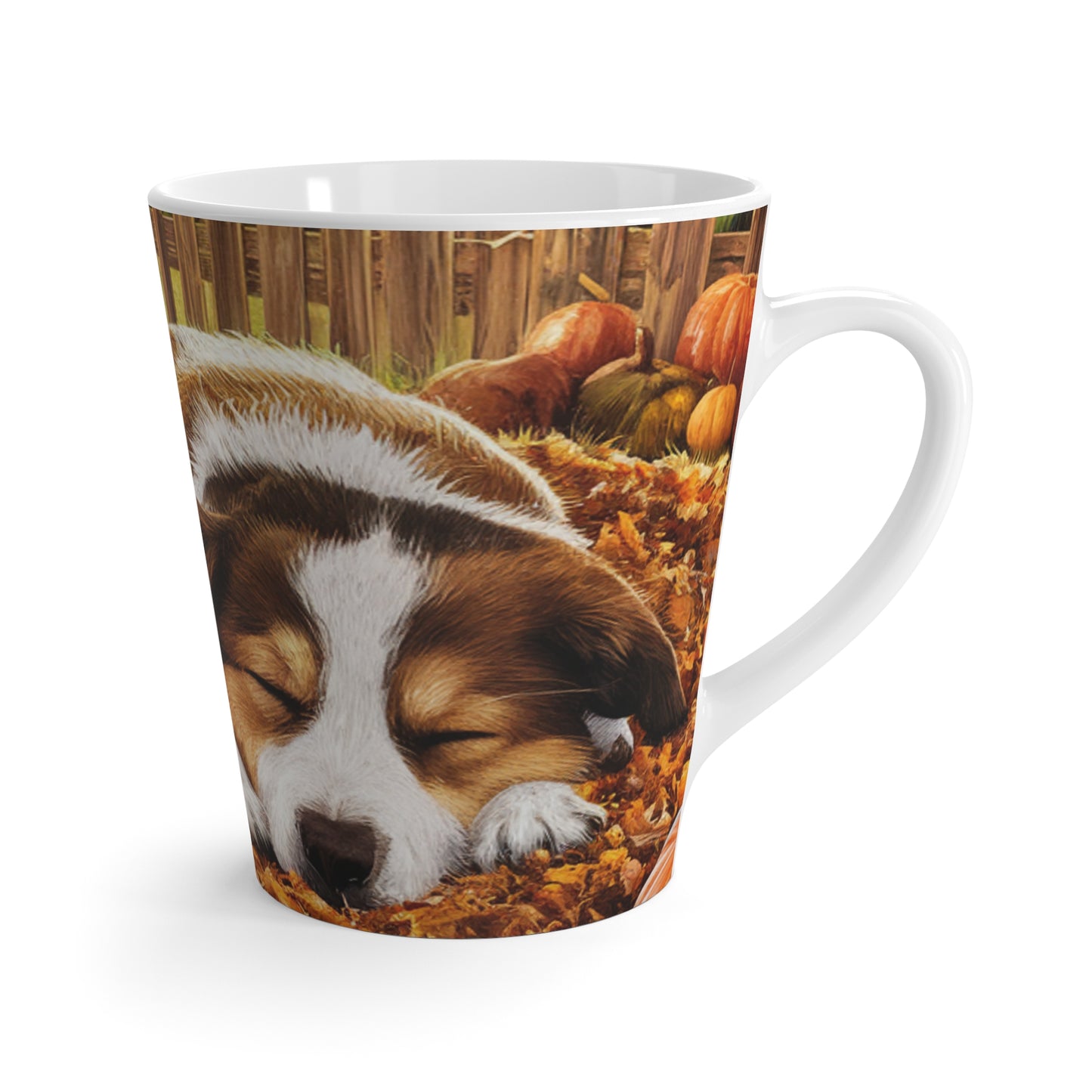 Puppy Fall Day Latte Mug