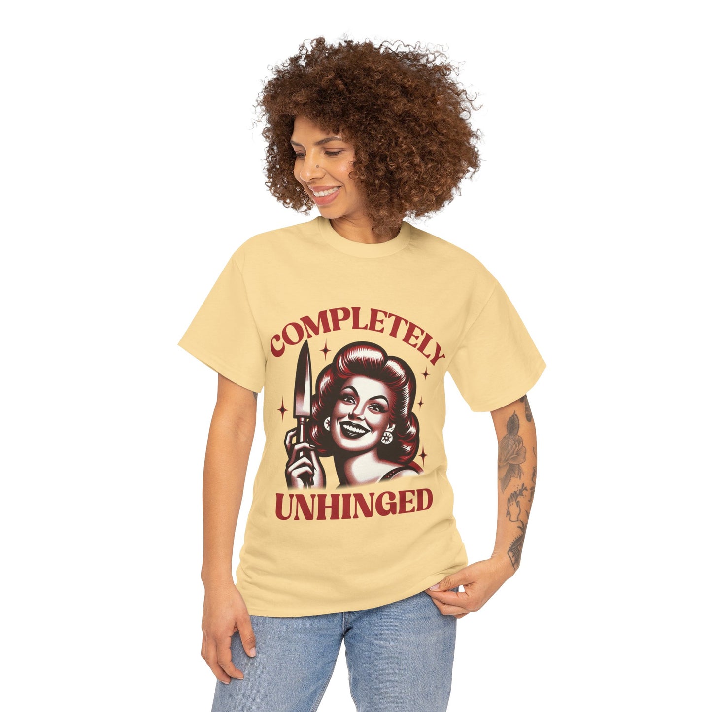 Completely Unhinged Unisex Heavy Cotton Tee