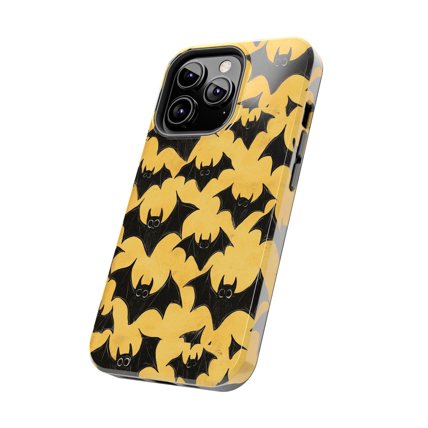 Halloween Yellow Bats Tough Phone Cases