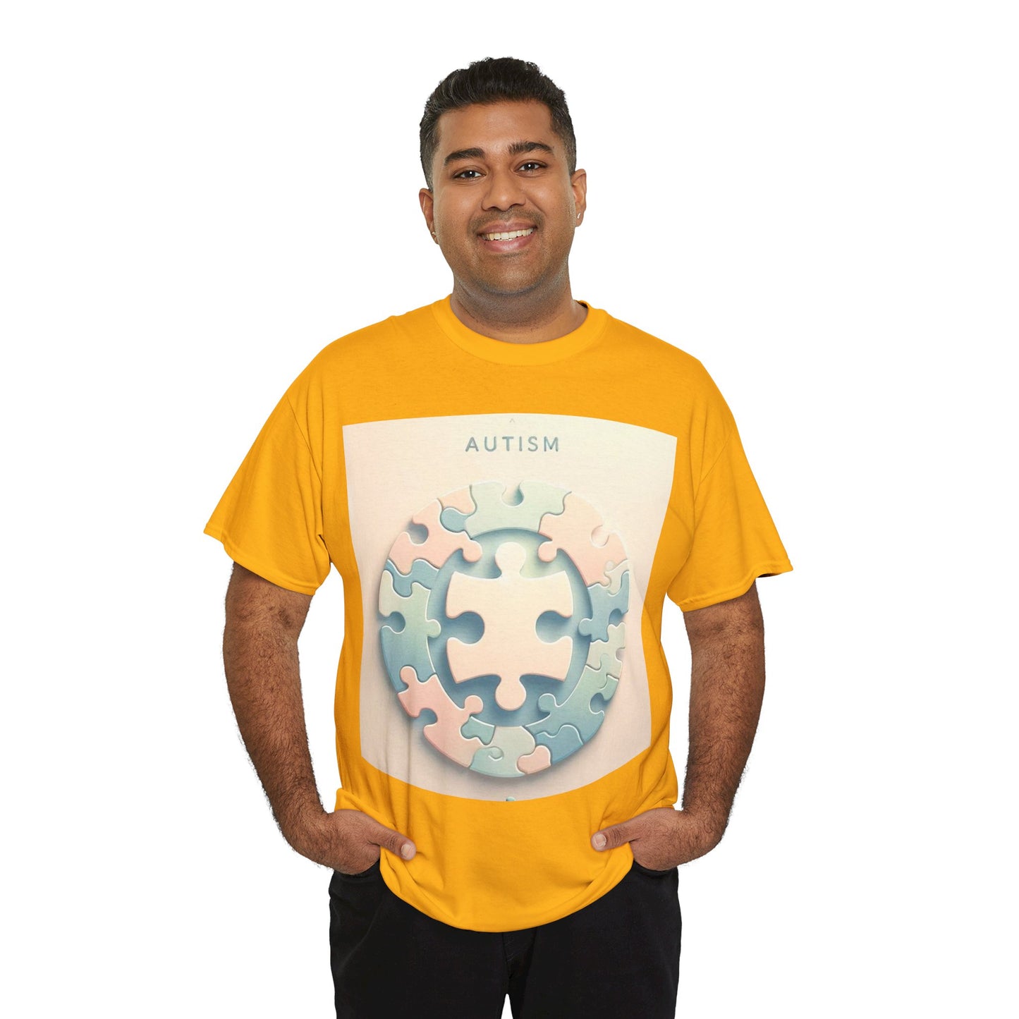 Autism Circle Unisex Heavy Cotton Tee