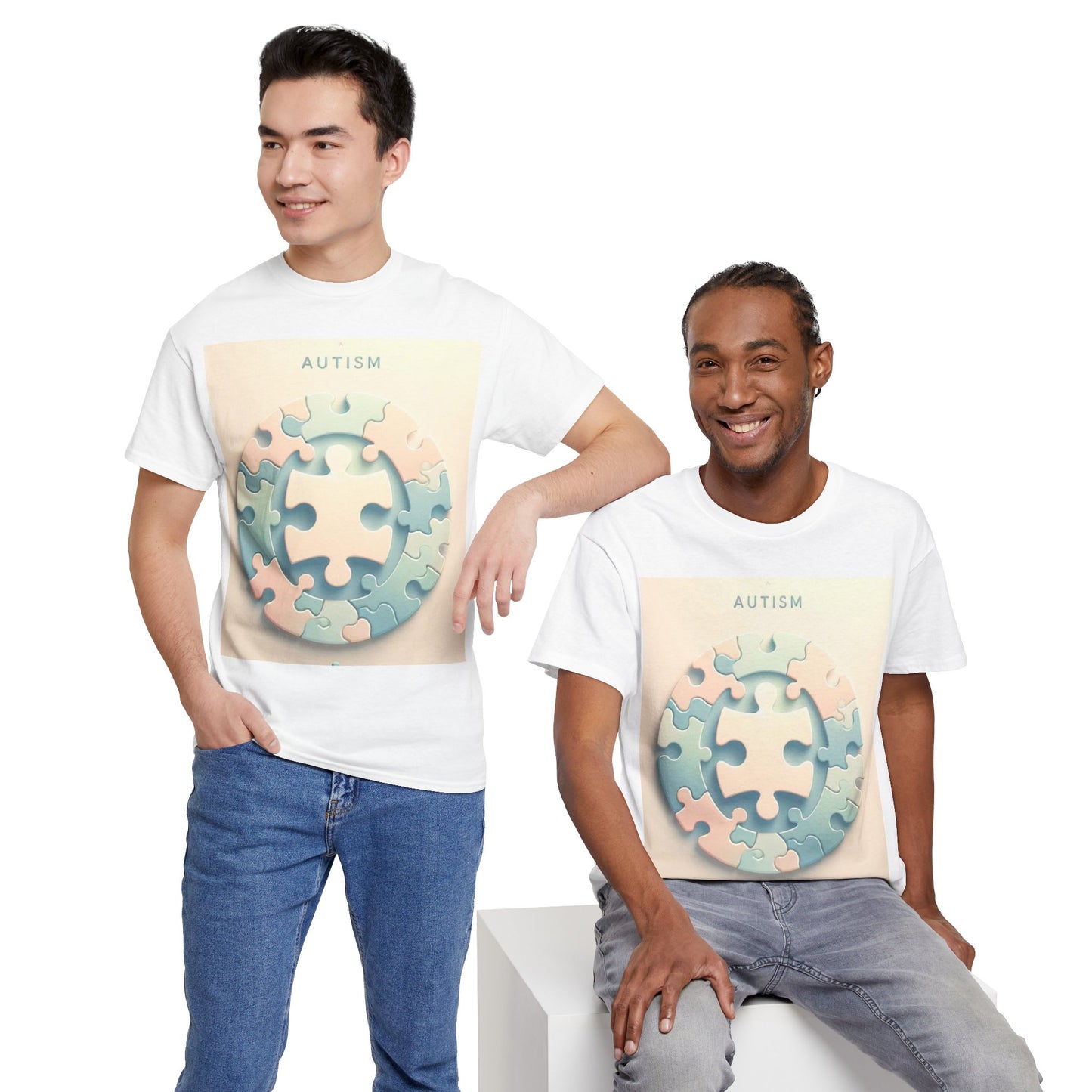 Autism Circle Unisex Heavy Cotton Tee