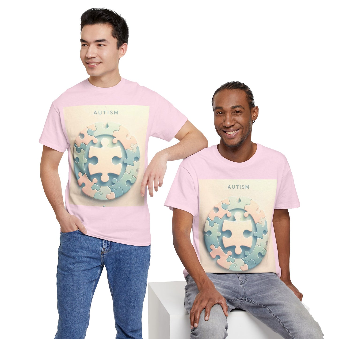 Autism Circle Unisex Heavy Cotton Tee