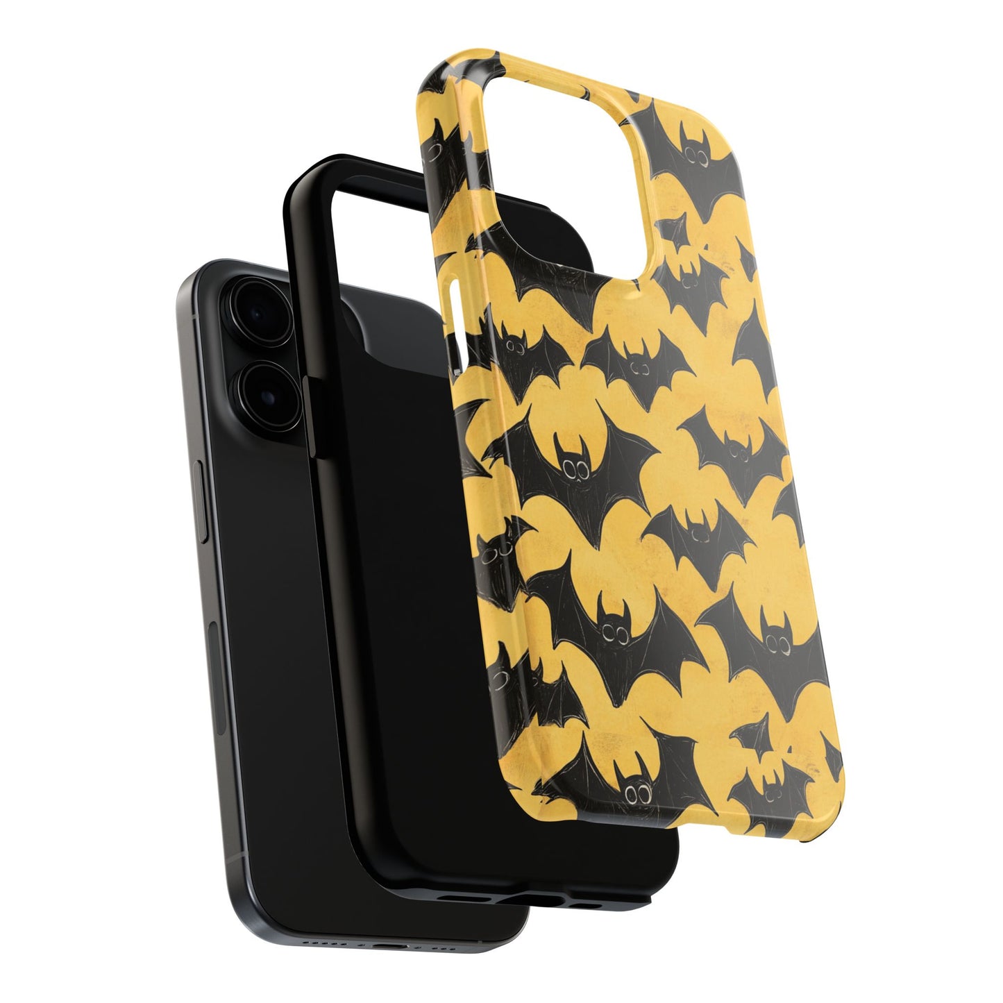 Halloween Yellow Bats Tough Phone Cases