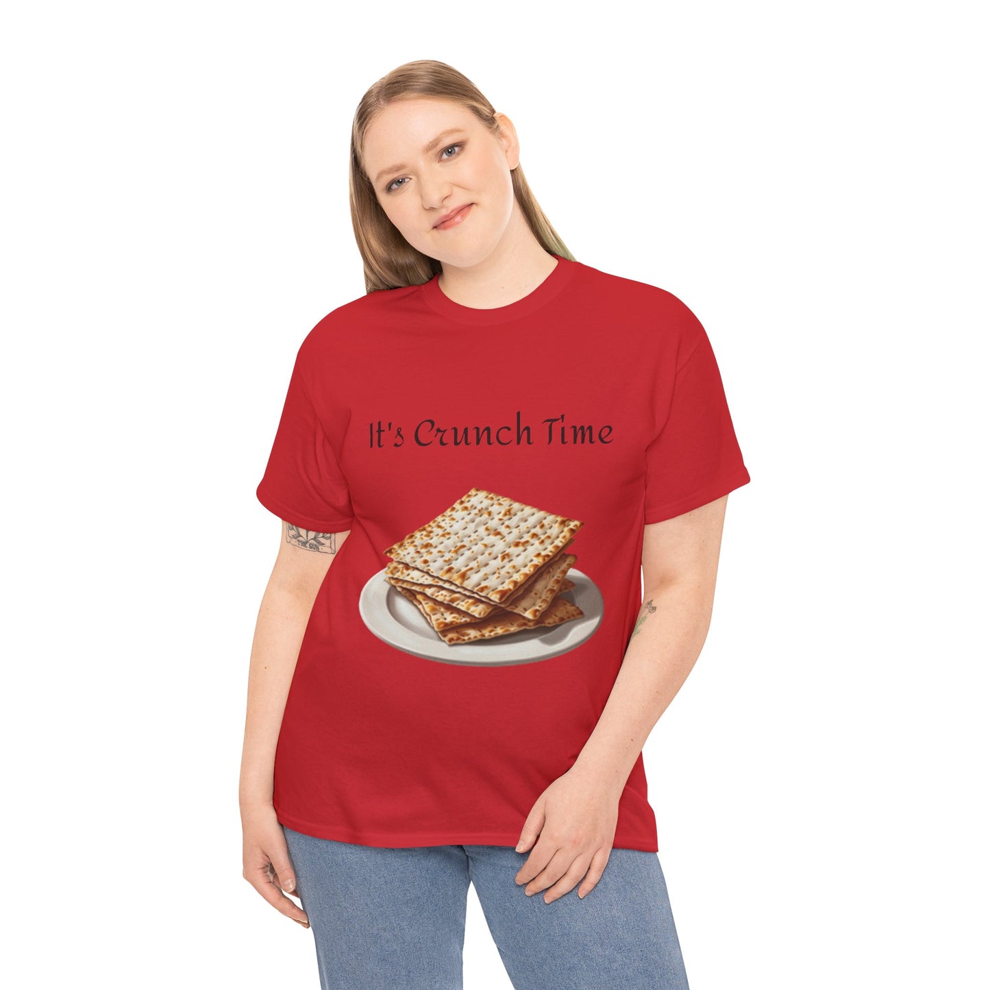 It's Crunch Time Matzah Unisex Heavy Cotton Tee