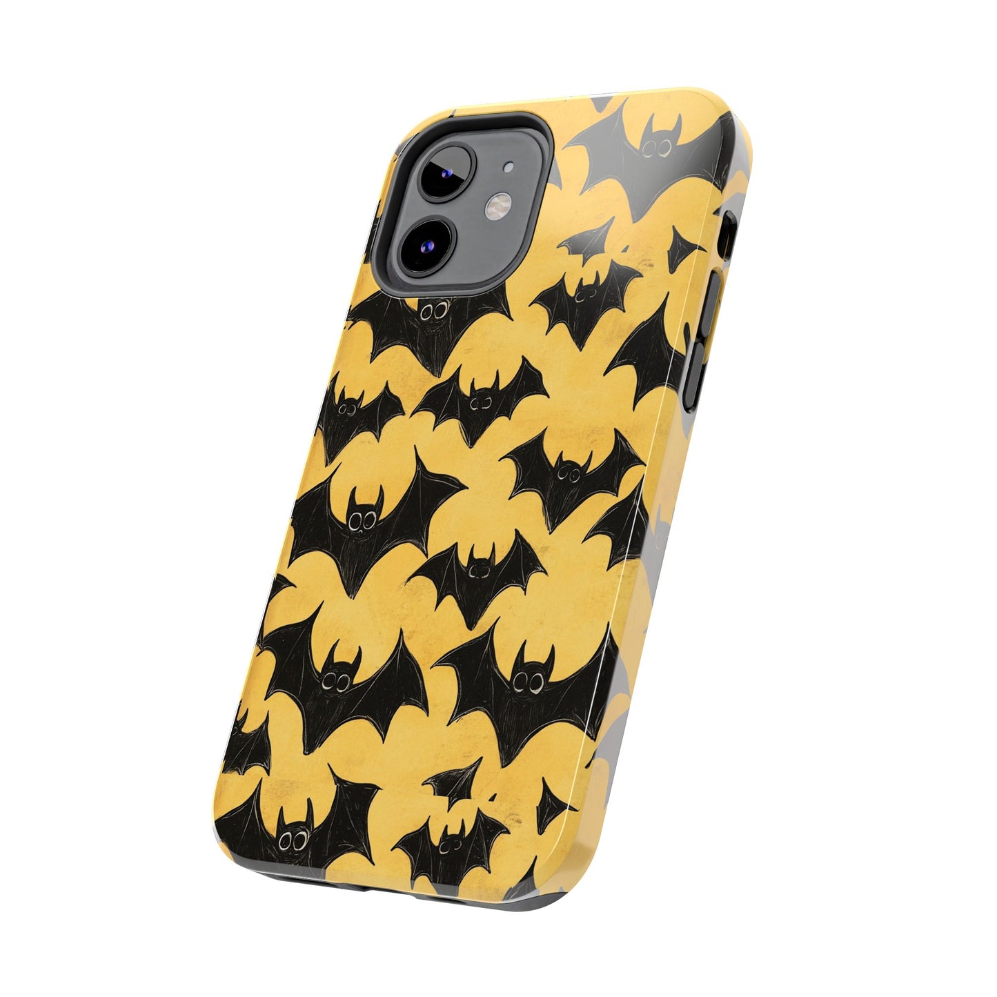 Halloween Yellow Bats Tough Phone Cases