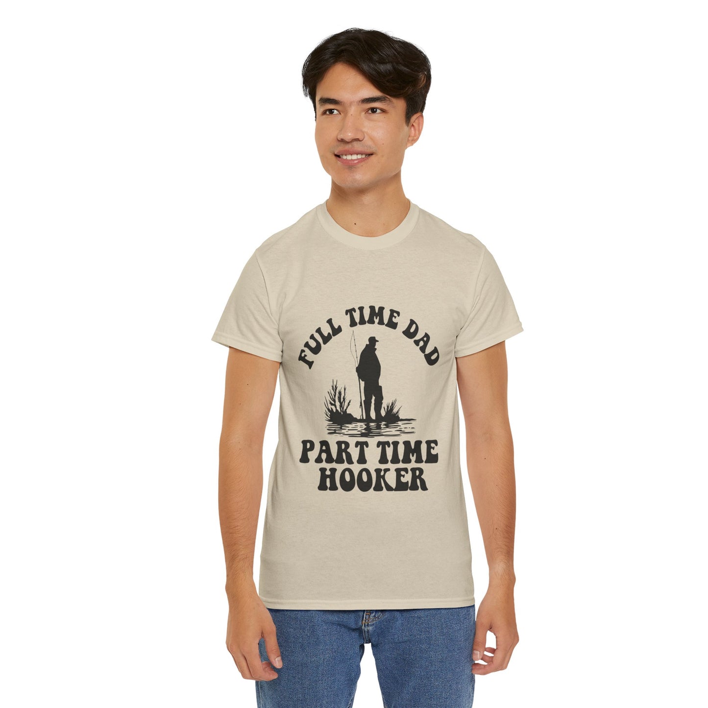 Full Time Dad Unisex Heavy Cotton Tee