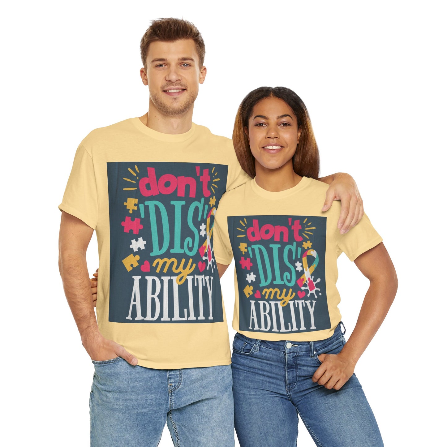 Don't Dis My Ability Unisex Heavy Cotton Tee