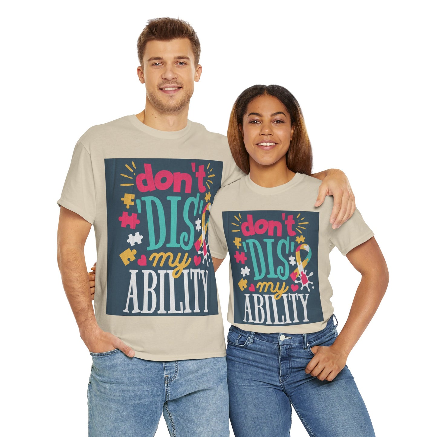 Don't Dis My Ability Unisex Heavy Cotton Tee