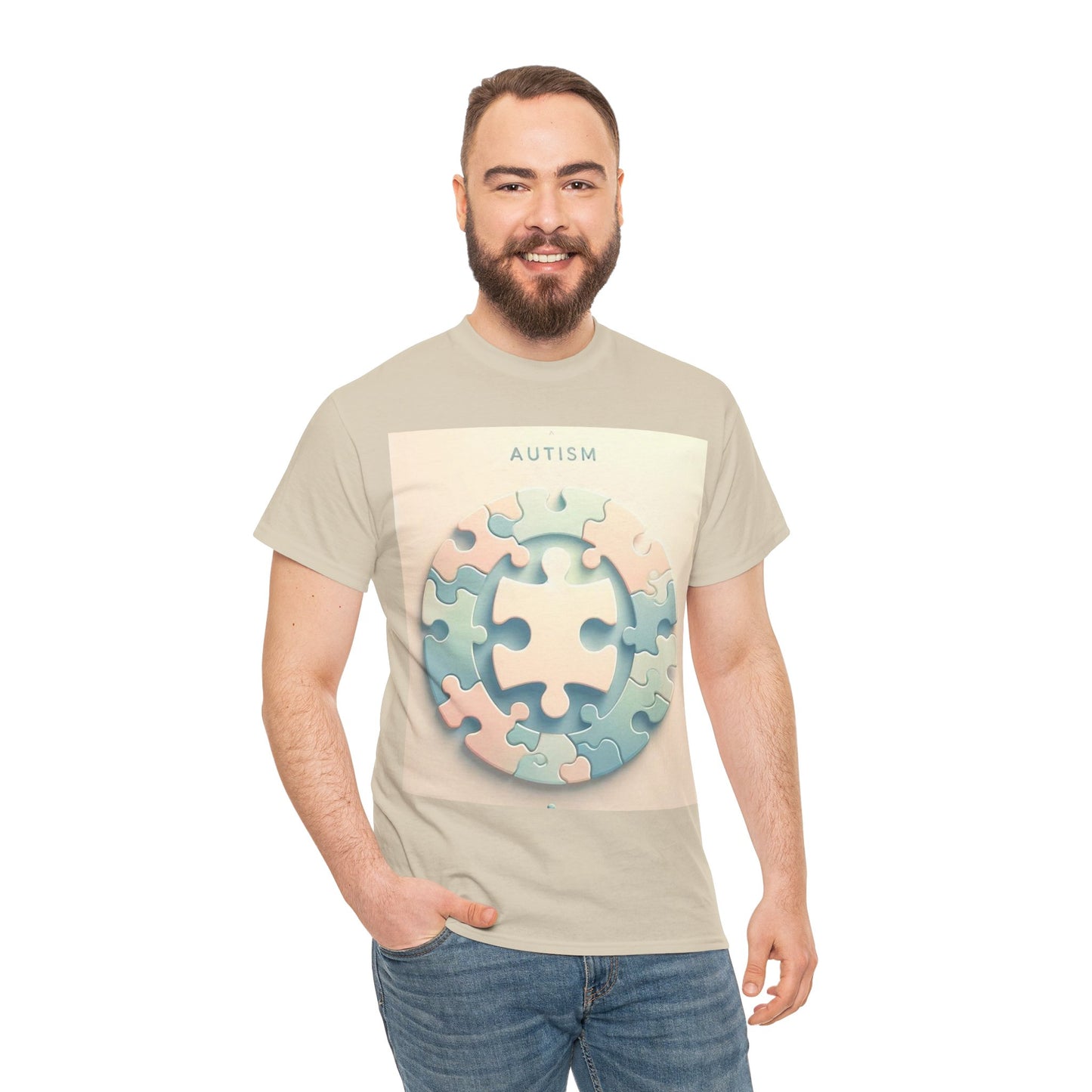 Autism Circle Unisex Heavy Cotton Tee