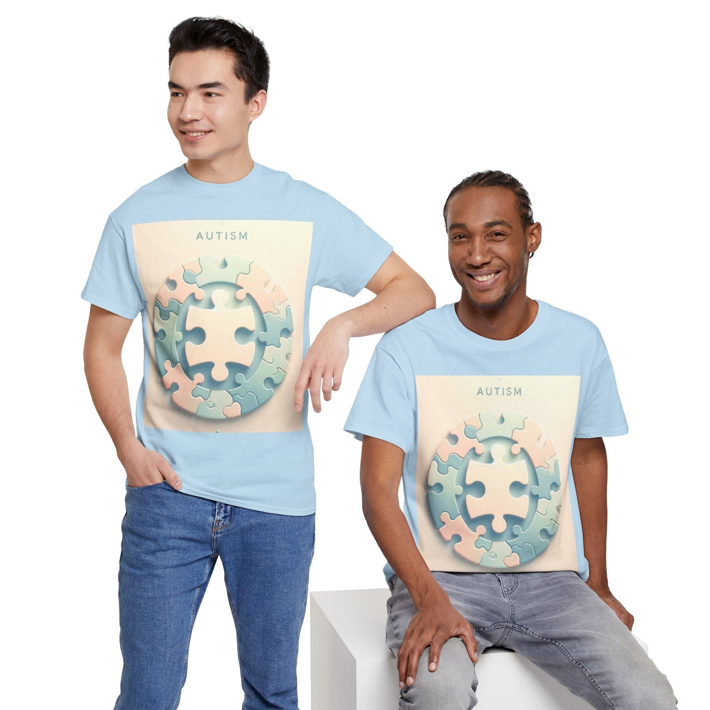 Autism Circle Unisex Heavy Cotton Tee