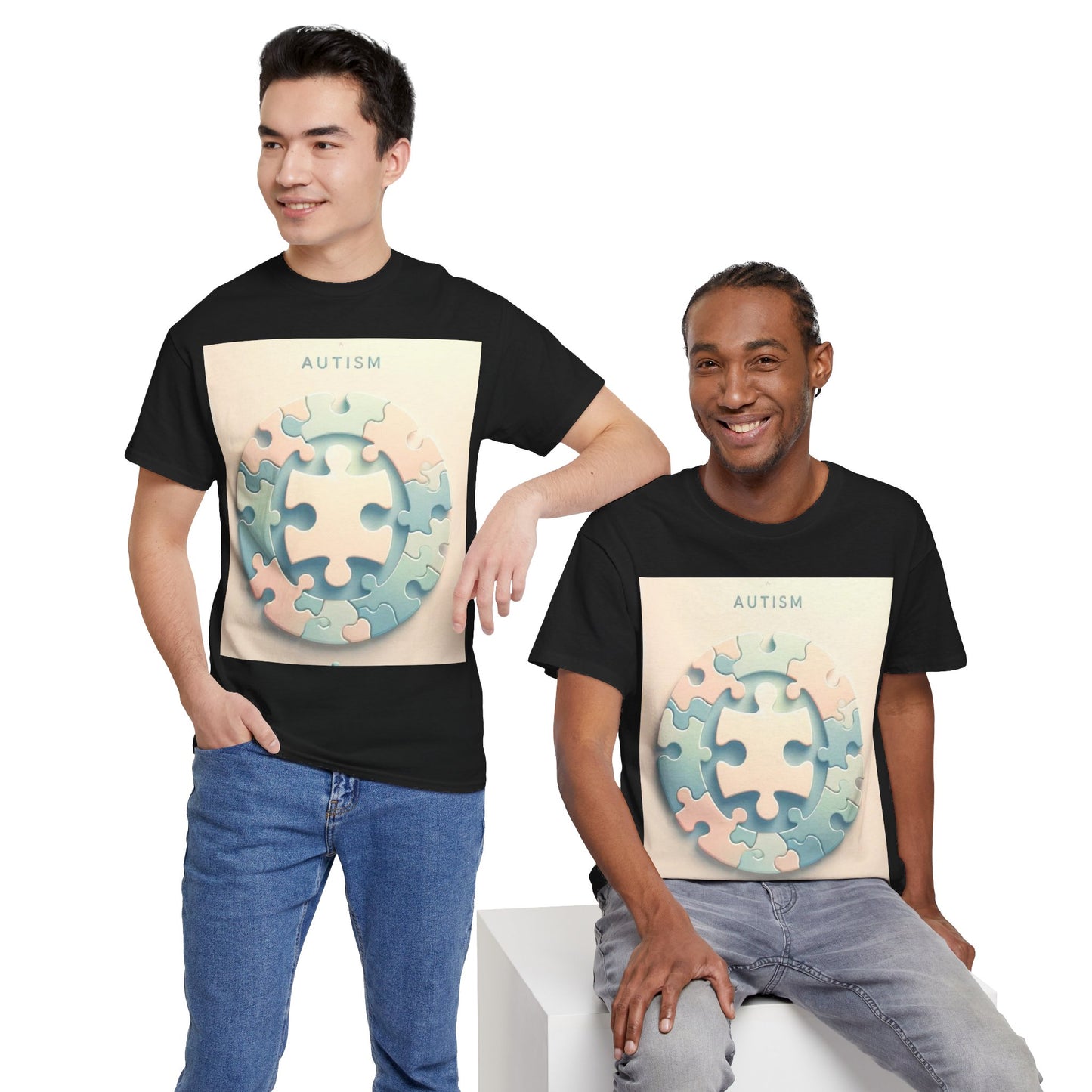 Autism Circle Unisex Heavy Cotton Tee