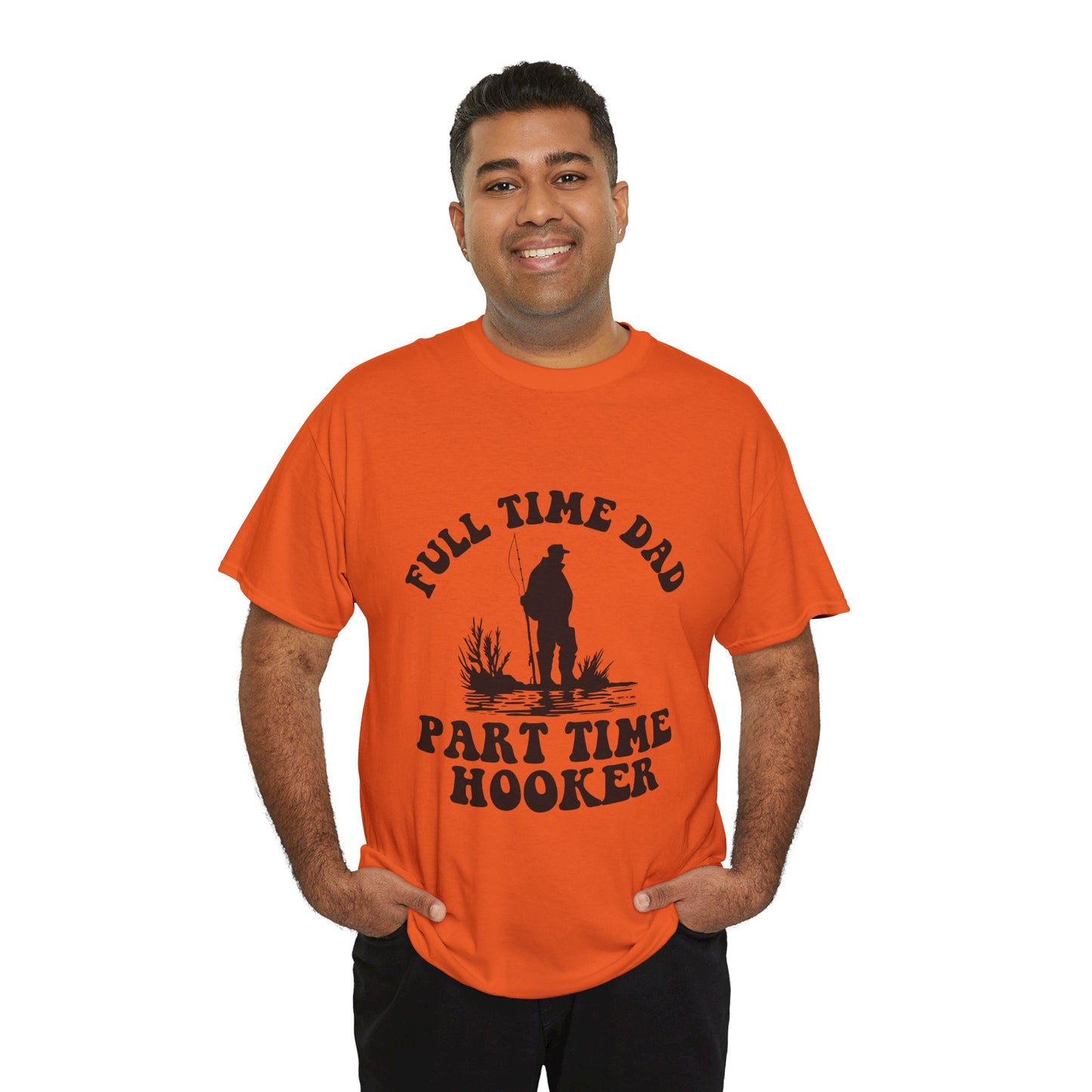 Full Time Dad Unisex Heavy Cotton Tee