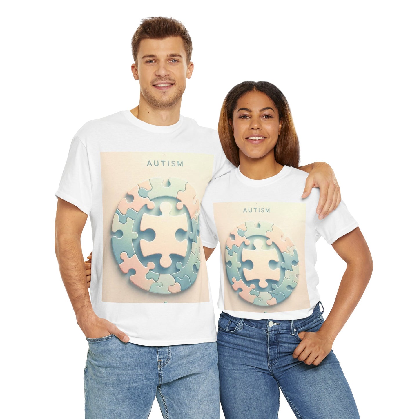 Autism Circle Unisex Heavy Cotton Tee