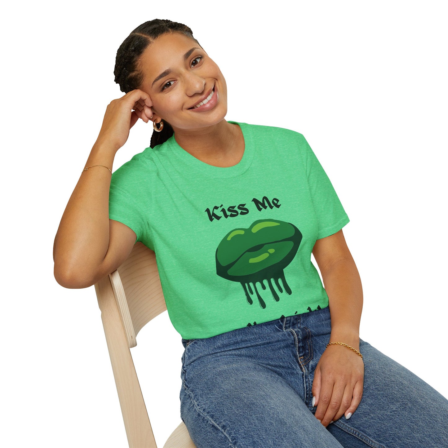 Kiss Me I'm Irish Unisex Softstyle T-Shirt - Perfect for St. Patrick's Day Celebrations