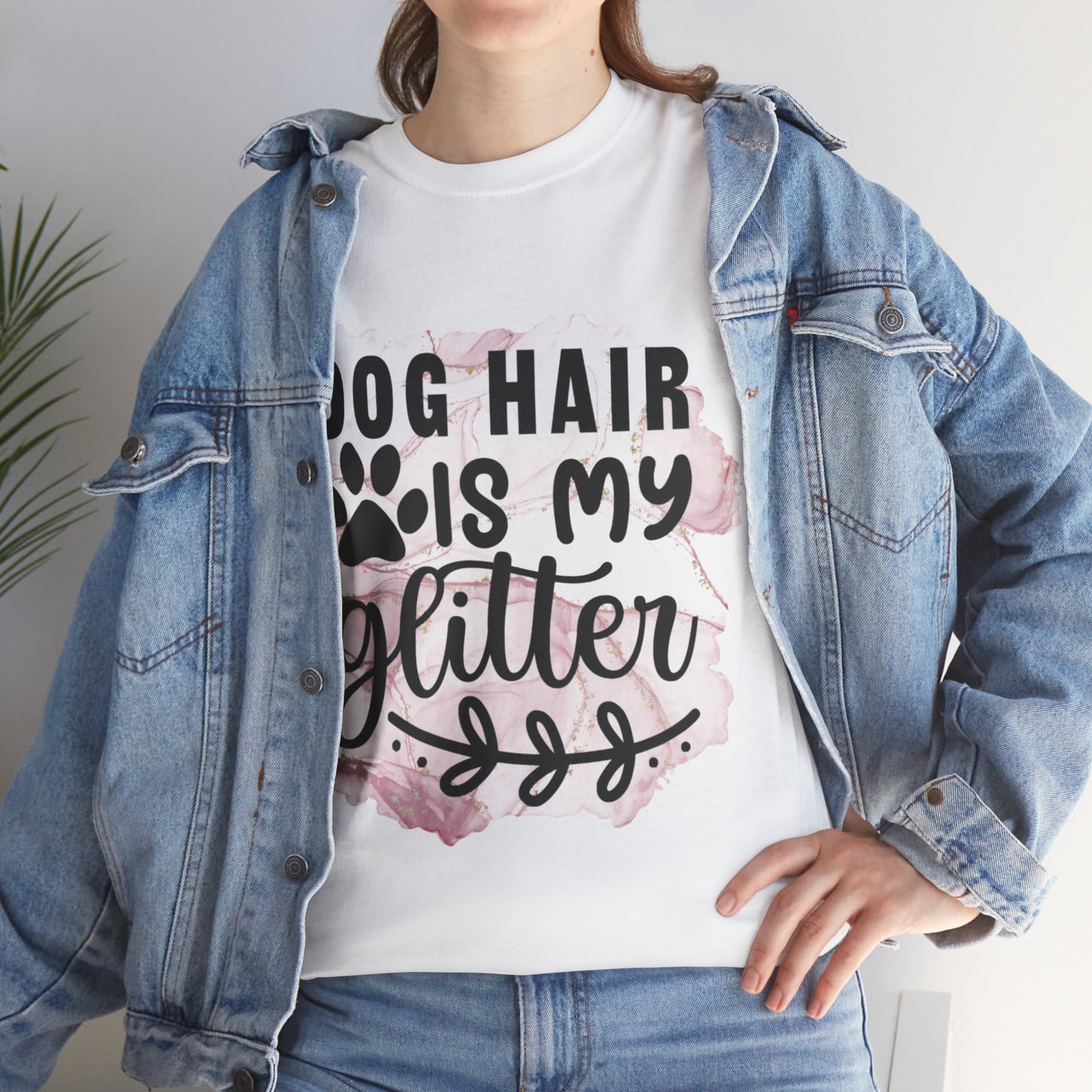 Dog Hair Is My Glitter Unisex Heavy Cotton Tee