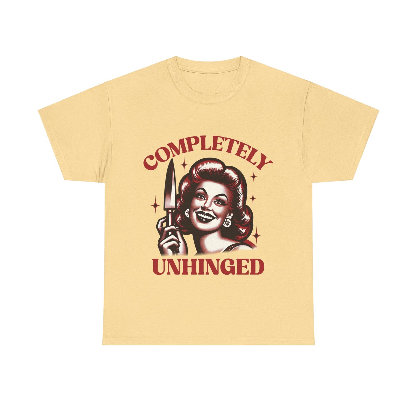 Completely Unhinged Unisex Heavy Cotton Tee