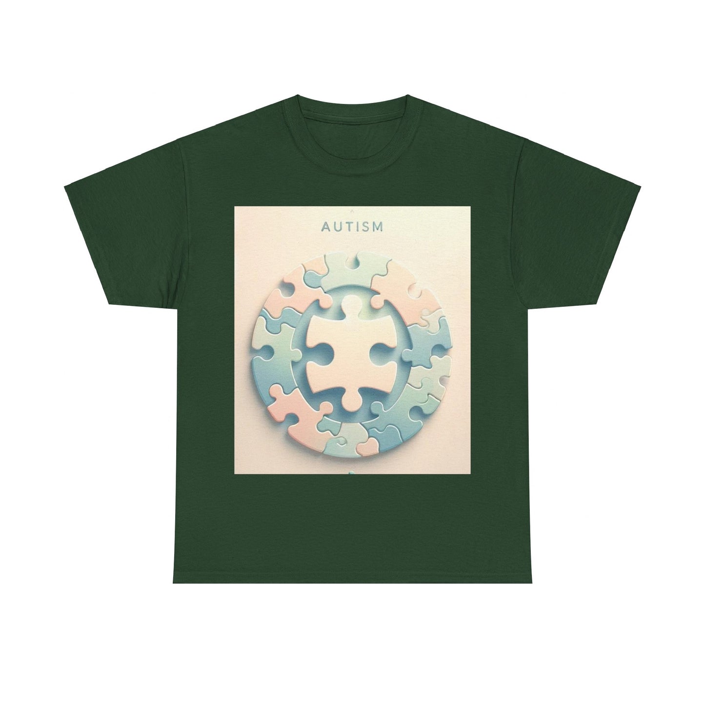 Autism Circle Unisex Heavy Cotton Tee