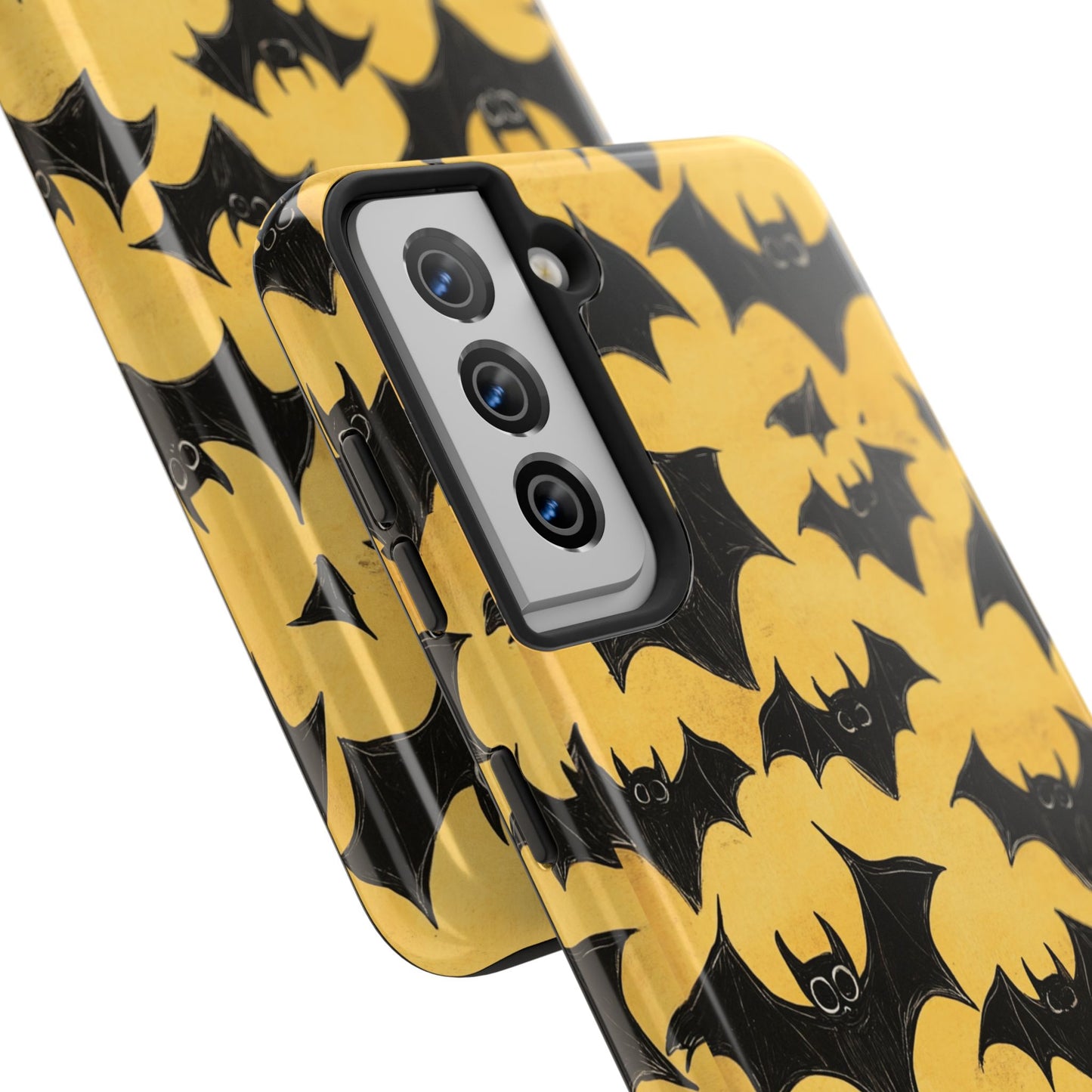 Halloween Yellow Bats Tough Phone Cases