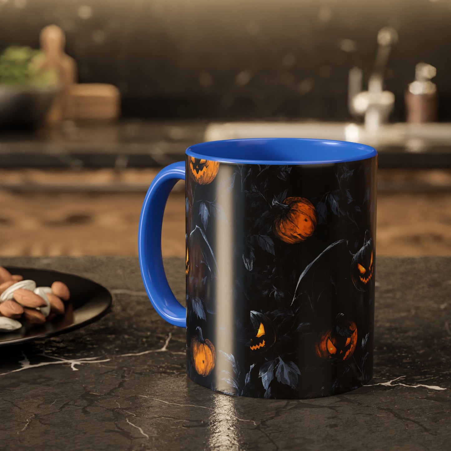 Scary Nights Halloween Colorful Mugs, 11oz