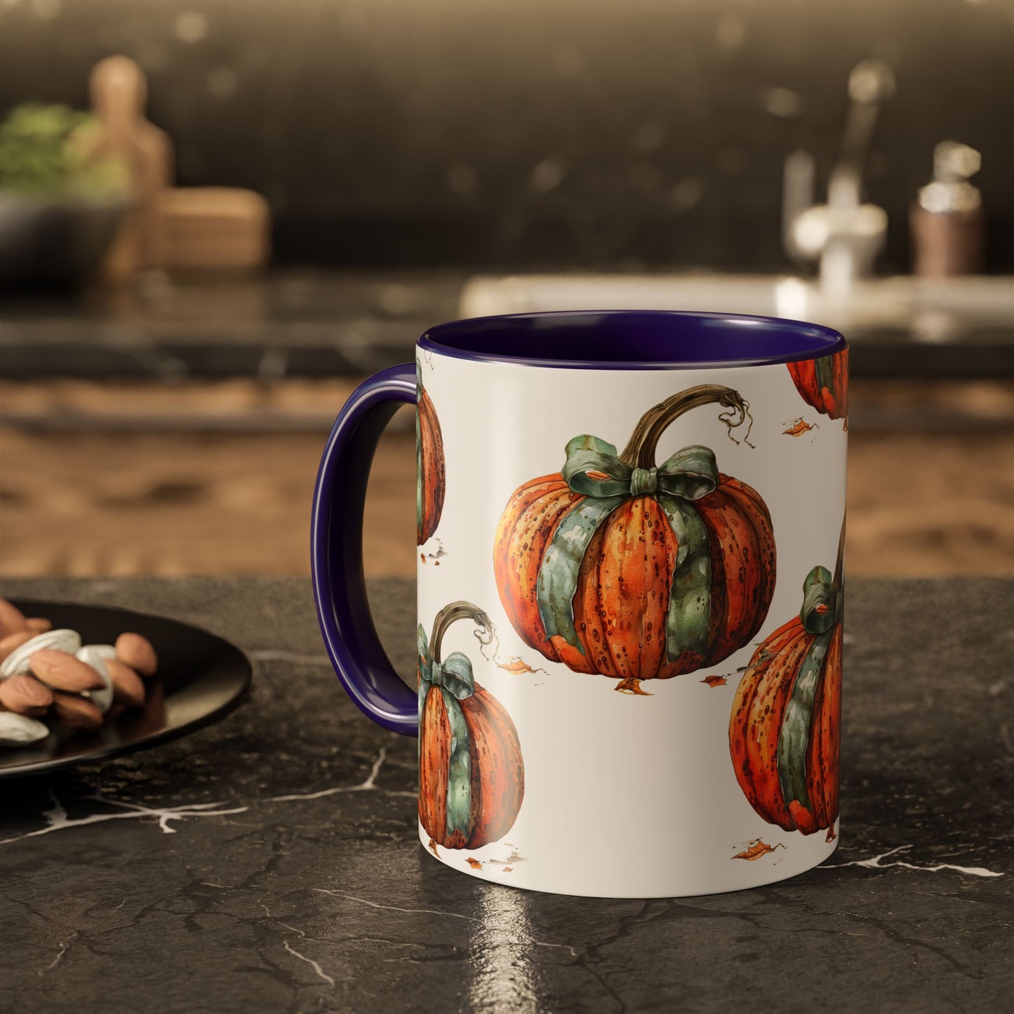 Coquette Pumpkin Colorful Mugs, 11oz